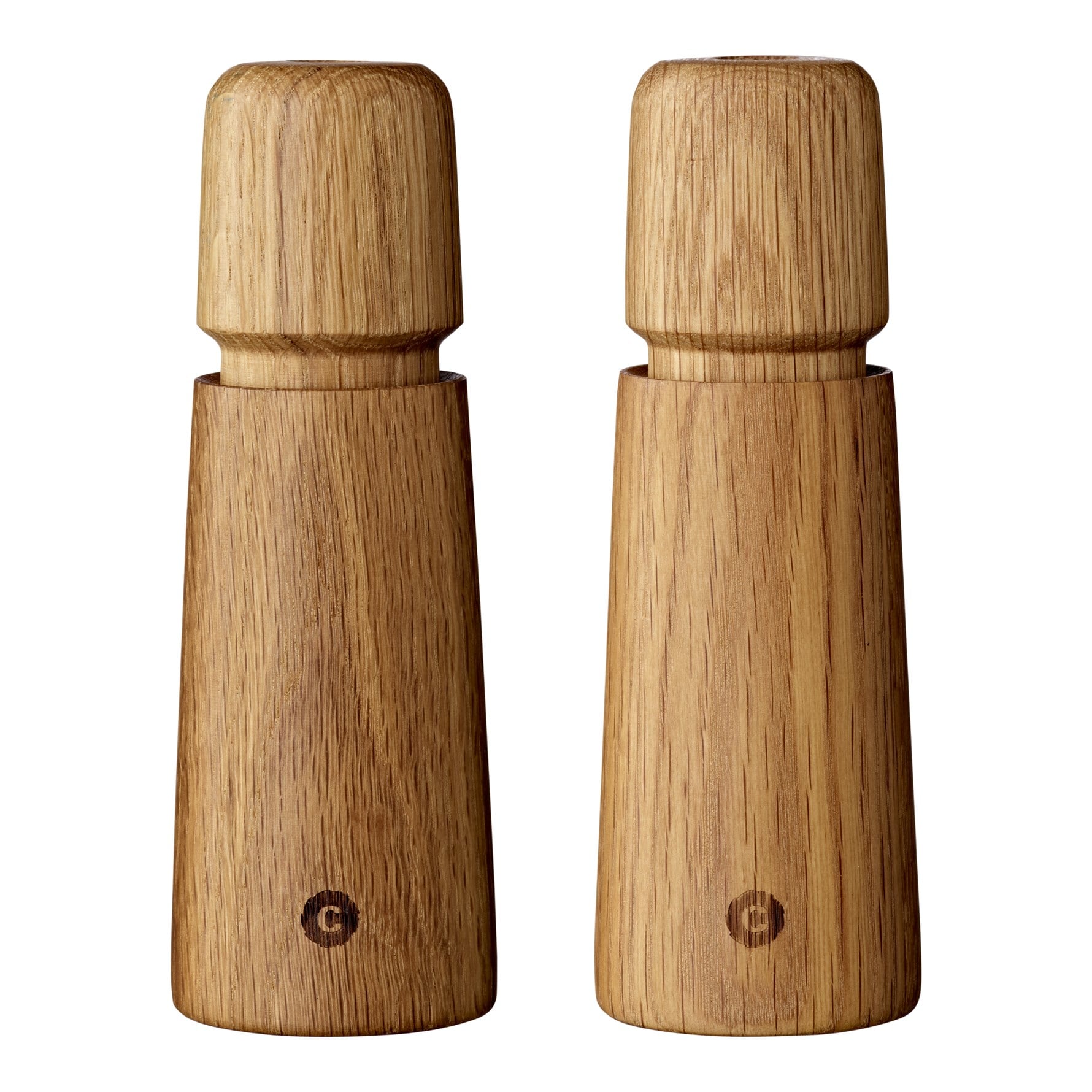 Crush Grınd Stockholm 2 Parça Tuz Ve Karabiber Değirmen Seti 17 Cm - Oak-Meşe Rengi