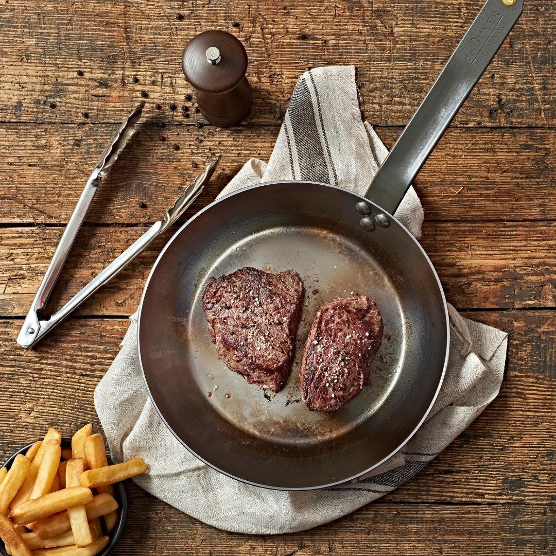 De Buyer Mineral B Steaklover 3 Parçalı Hediye Set