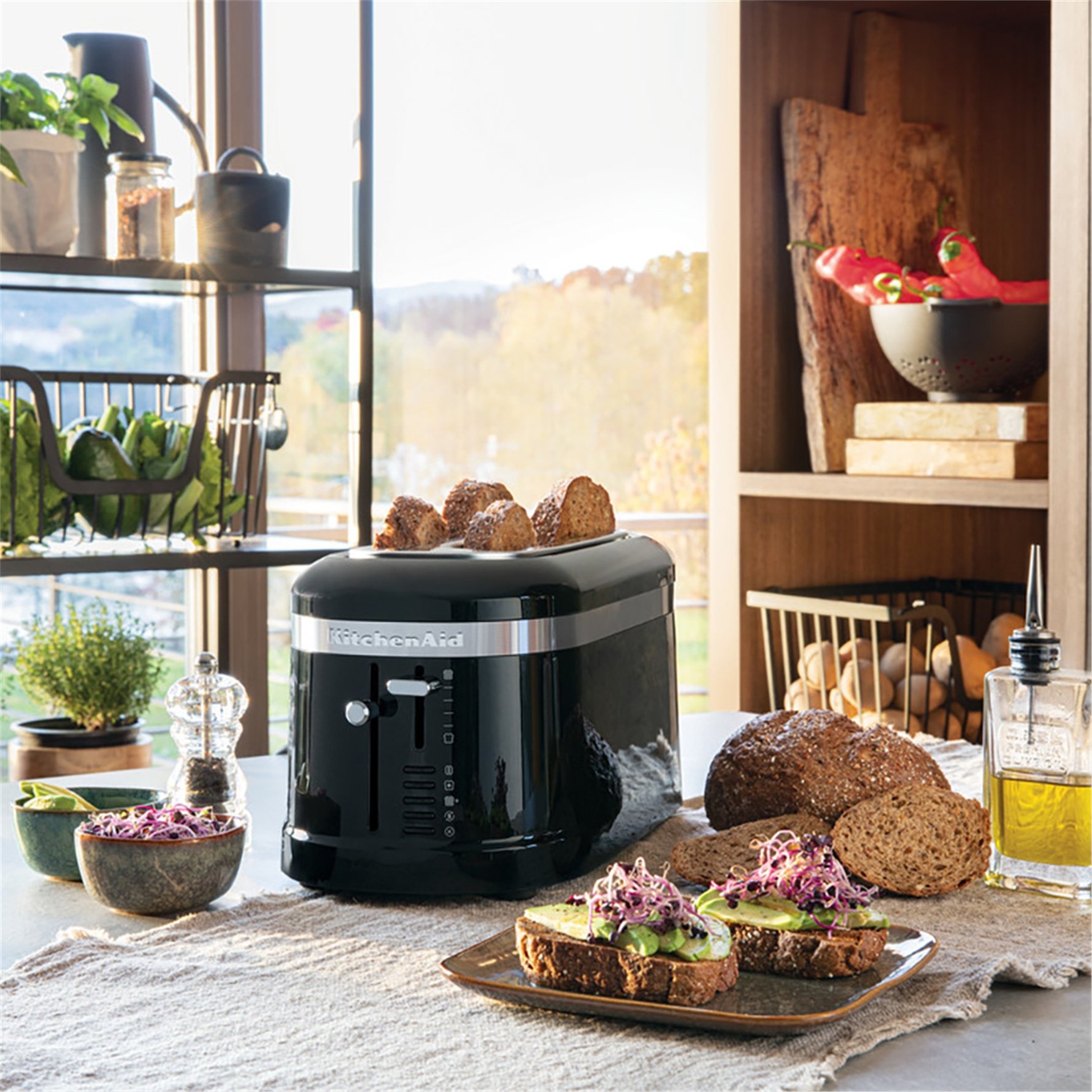 Design 4 Dilim, Uzun Yuvalı Ekmek Kızartma Makinesi - 5KMT5115