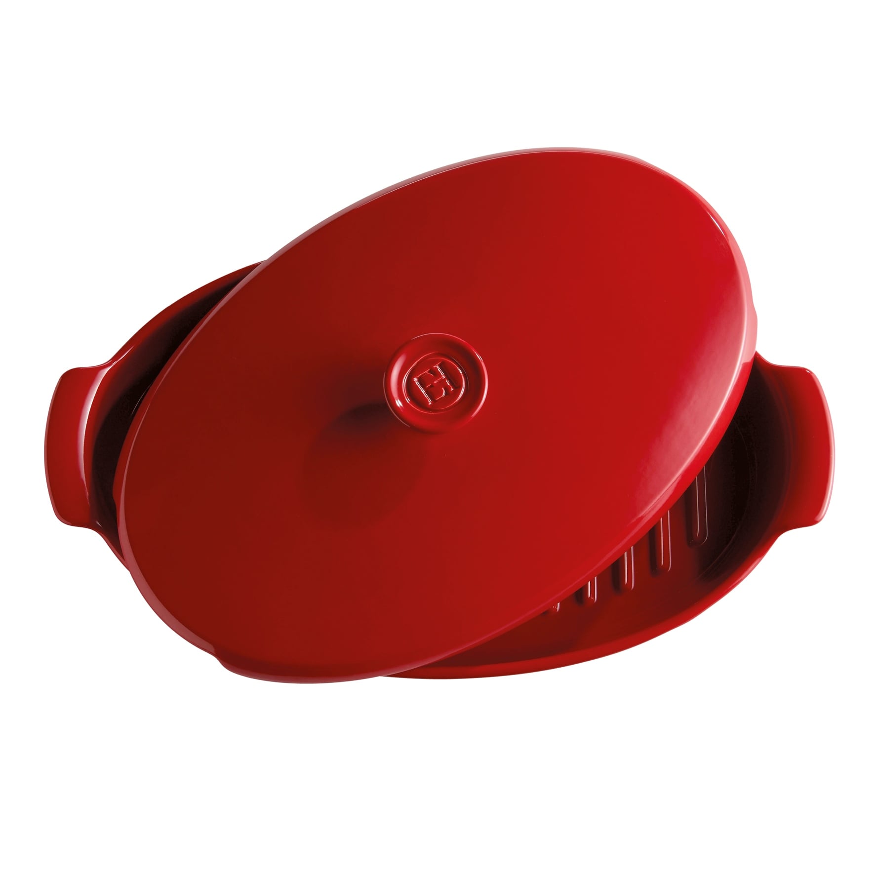 EH Balık/Buğlama/Fırın Kabı  Oval 2.2 L Kırmızı/Burgundy -348443