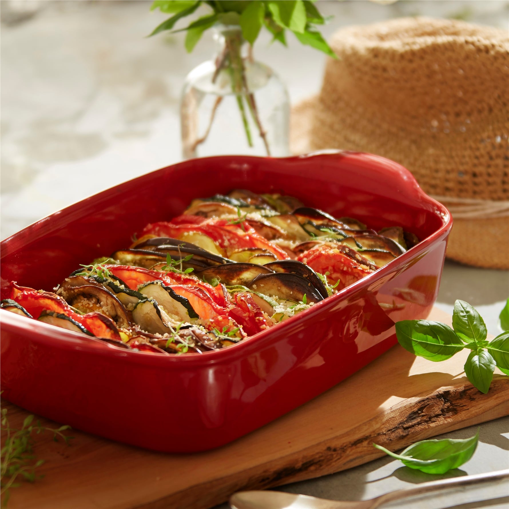 EH Fırın Kabı Dikdörtgen 42 x 28 cm Kırmızı/Burgundy -349654