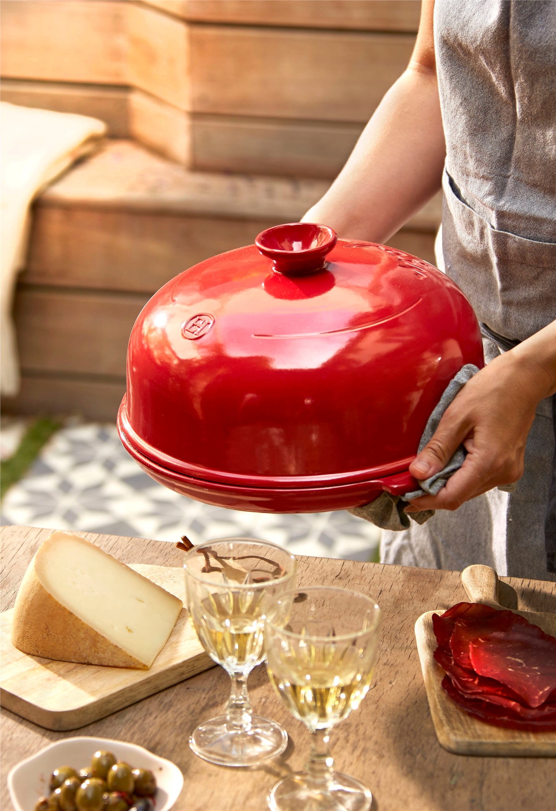 EH Fırın Kabı Ekmek Yuvarlak 34 cm Kırmızı/Burgundy -349108