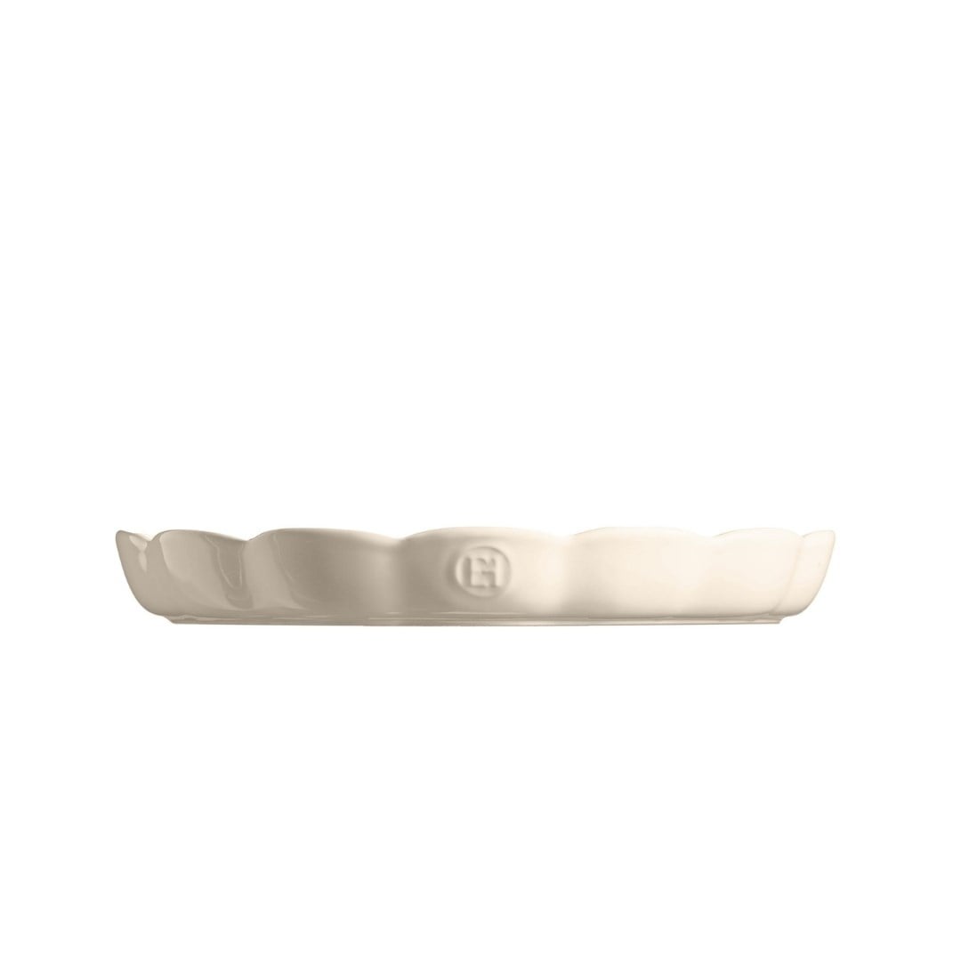 Emile Henry Madeleine Yuvarlak Tart Kalıbı 31 Cm - EkruSeramik Fırın Kapları