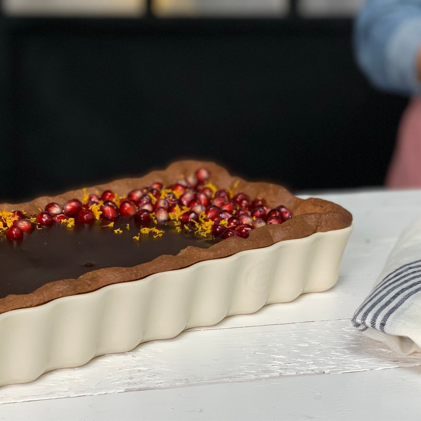 Emile Henry Tart-Börek-Fırın Kabı Dikdörtgen 36.5 x 15 cm Kırmızı/Burgundy -346034
