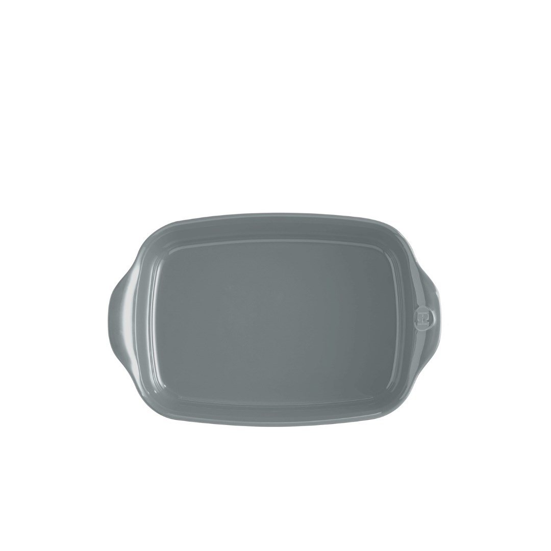 Emile Henry Fırın Kabı Dikdörtgen 30 X 19 Cm - Açık GriSeramik Fırın Kapları