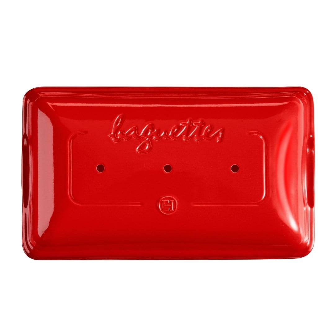 Emile Henry 3 Lü Baget Ekmek Kabı Dikdörtgen 39 X 23 Cm - KırmızıSeramik Fırın Kapları