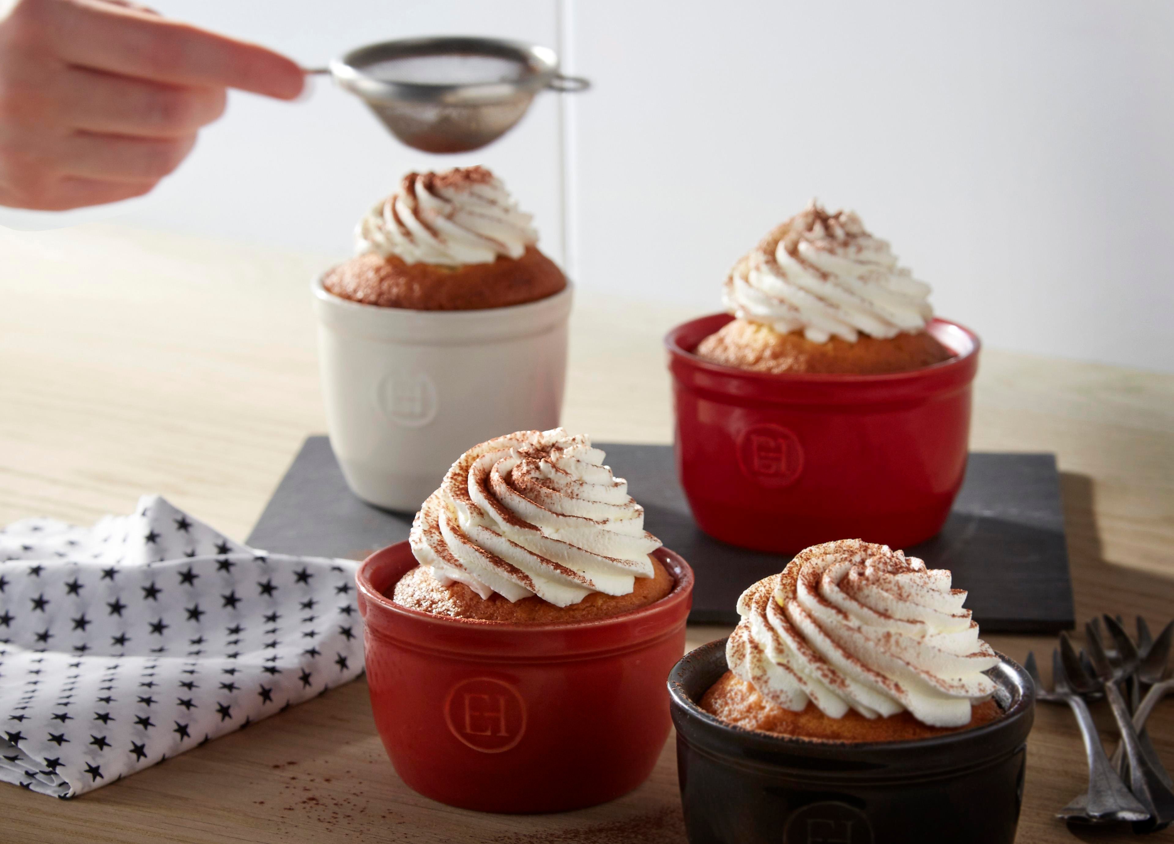 Emile Henry Fırın Kabı Ramekin No.10 Burgundy 2 Li Set