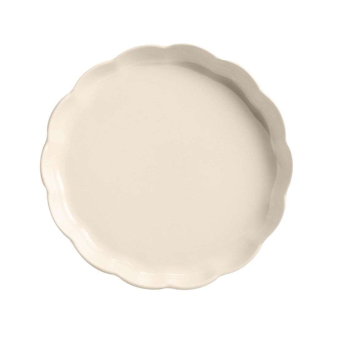 Emile Henry Madeleine Yuvarlak Tart Kalıbı 31 Cm - EkruSeramik Fırın Kapları