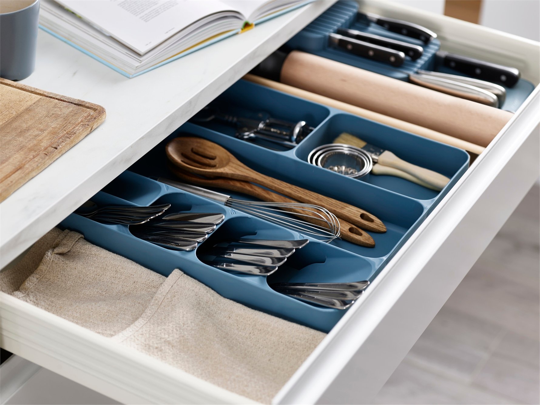 Joseph Joseph DrawerStore Çatal, Gereç ve Gadget Düzenleyici - Editions (Sky)