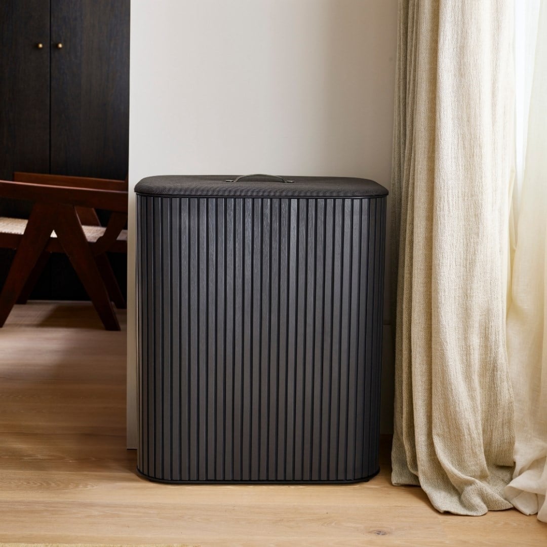 Joseph Joseph Tota 90 L Trio Luxe 3 Bölmeli Çamaşır Ayırma Sepeti - SiyahÇamaşır Sepeti