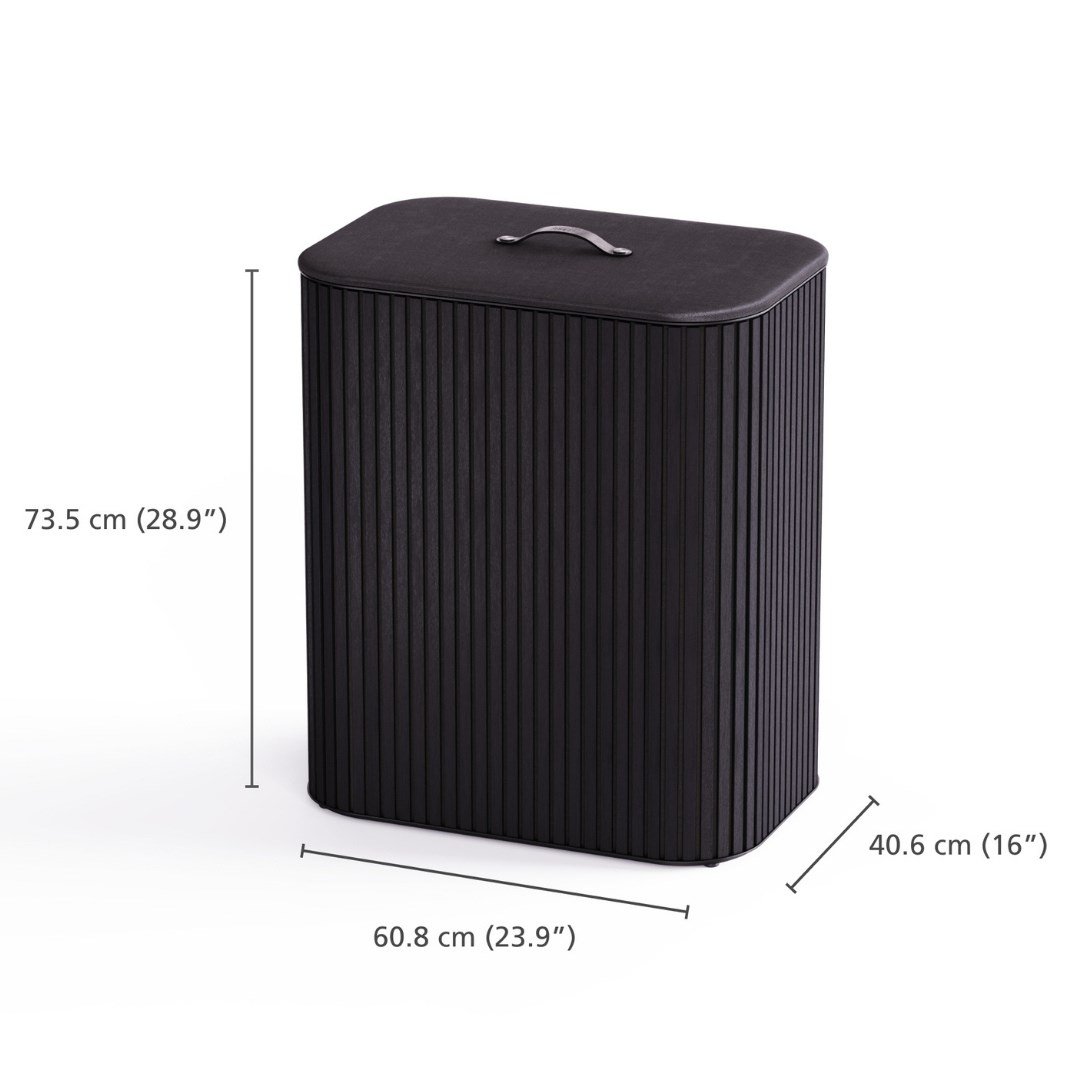 Joseph Joseph Tota 90 L Trio Luxe 3 Bölmeli Çamaşır Ayırma Sepeti - SiyahÇamaşır Sepeti