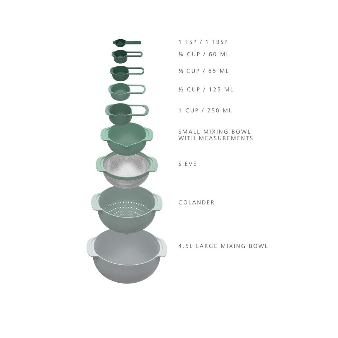 Joseph Joseph Editions Collection Nest™ 9 Plus Karıştırma Kase SetiCHEF&CO