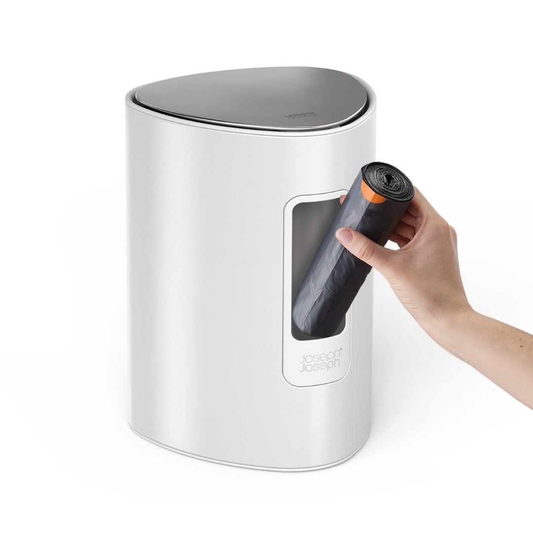 Joseph Joseph EasyStore 5 L Pedallı Çöp Kovası - Beyaz/ÇelikÇöp Kovaları