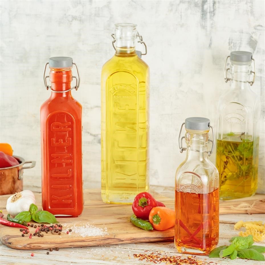 Kilner Yeni Klipsli Kapaklı Şişe 1 LtKavanozlar