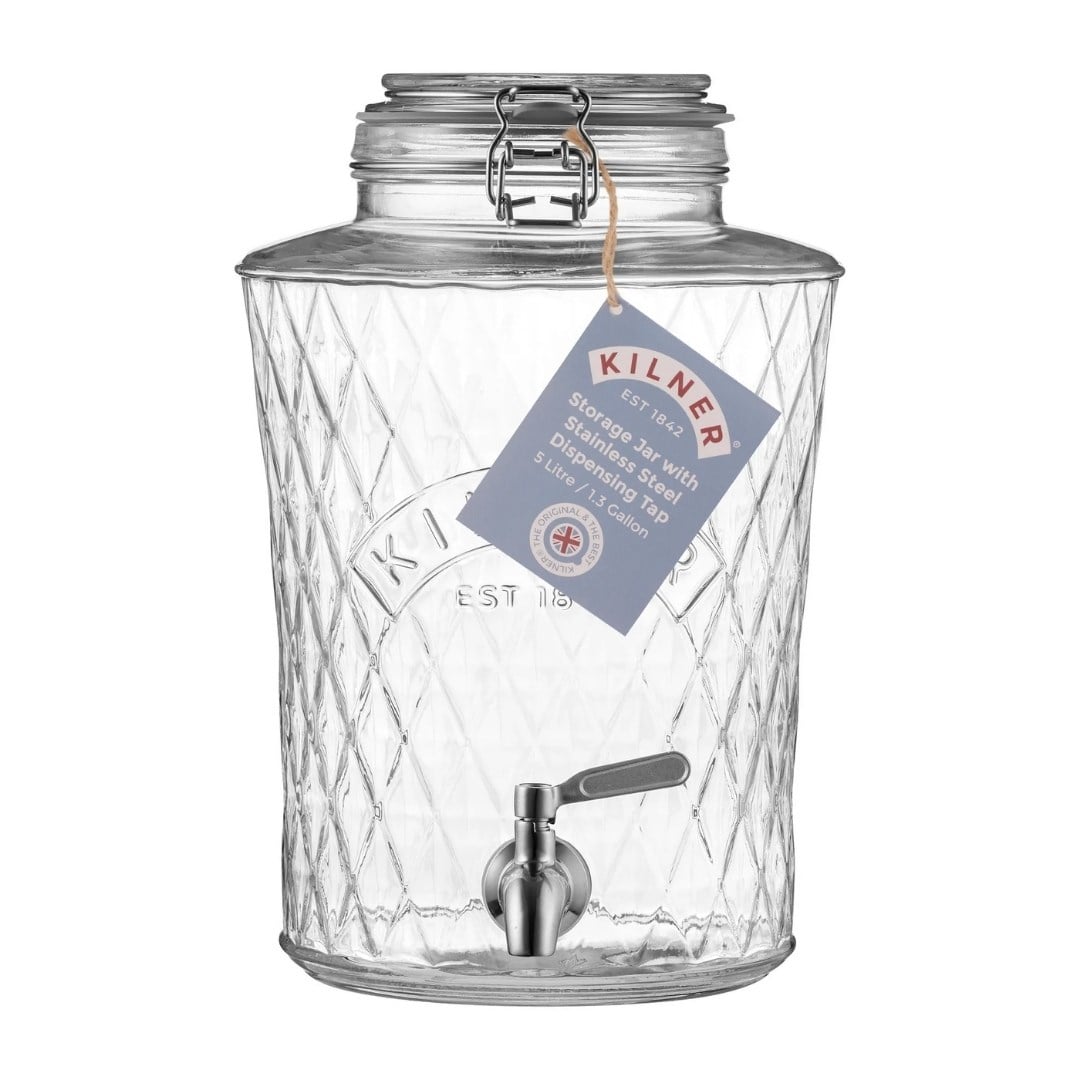 Kilner Diamond Klipsli İçecek Sebili 5 LŞişe&Sürahi&Karaf&Sebil