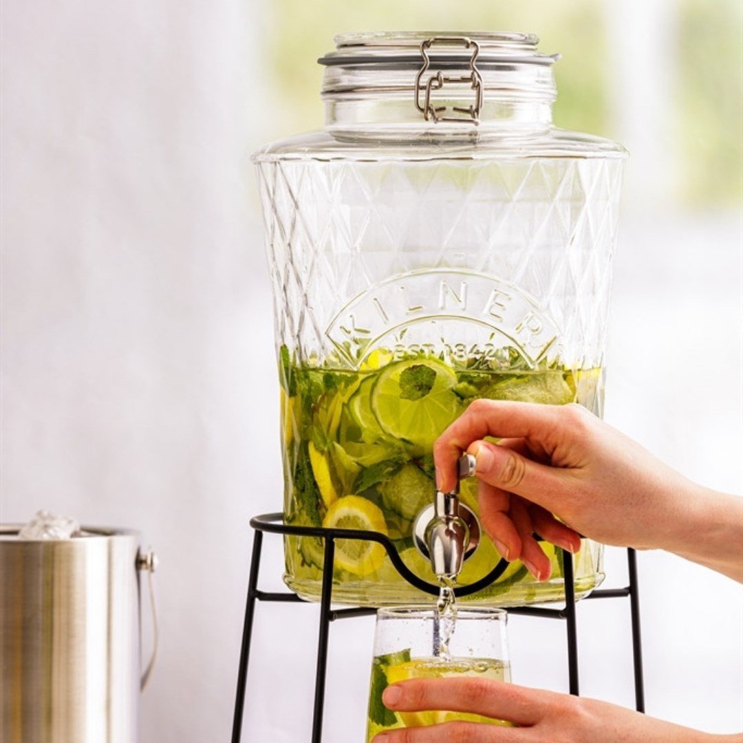 Kilner Diamond Klipsli İçecek Sebili 5 LŞişe&Sürahi&Karaf&Sebil