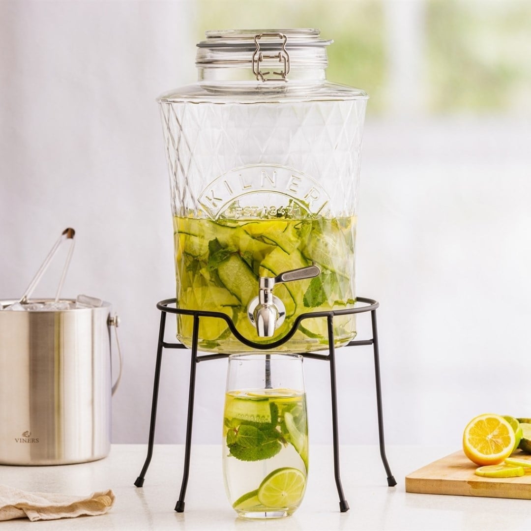 Kilner Diamond Klipsli İçecek Sebili 5 LŞişe&Sürahi&Karaf&Sebil