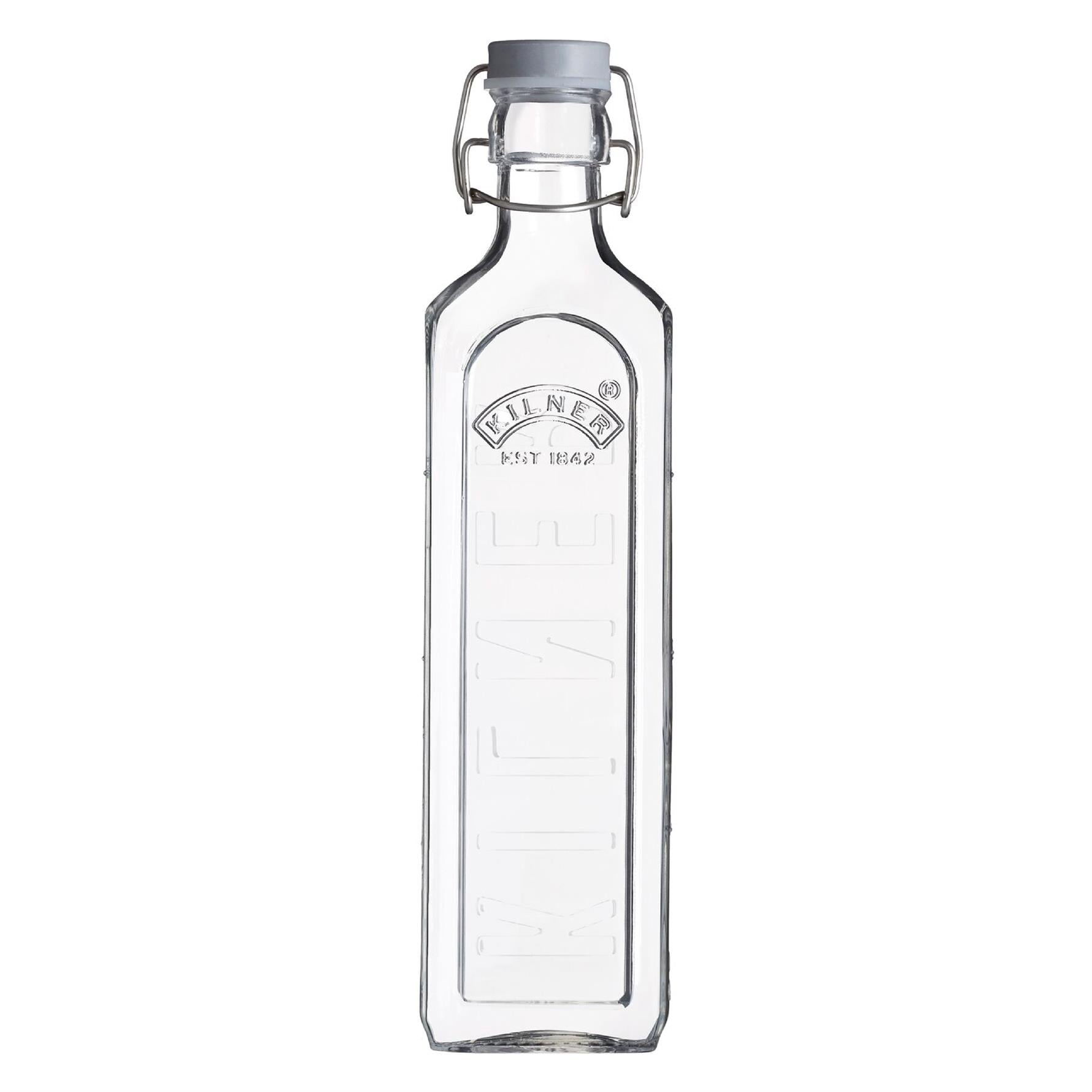 Kilner Klipsli Cam Şişe 1 Lt Şeffaf/Gri