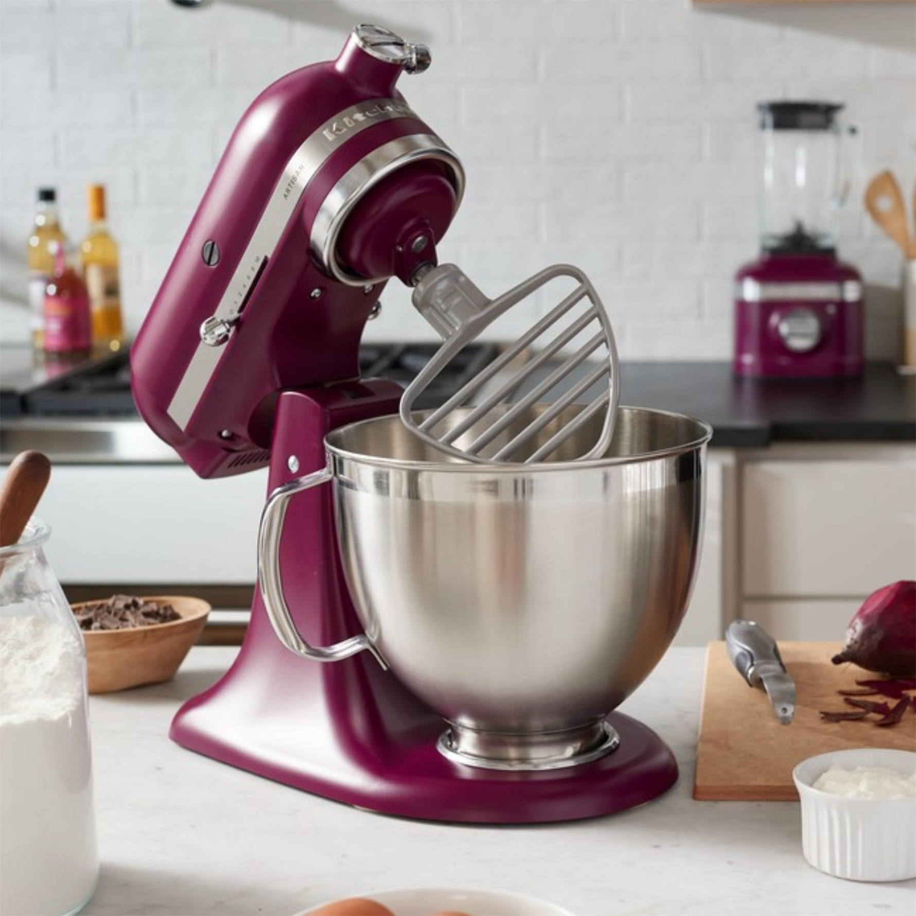 Kitchenaid Artisan 4,8 L Stand Mikser 5KSM195 Beetroot