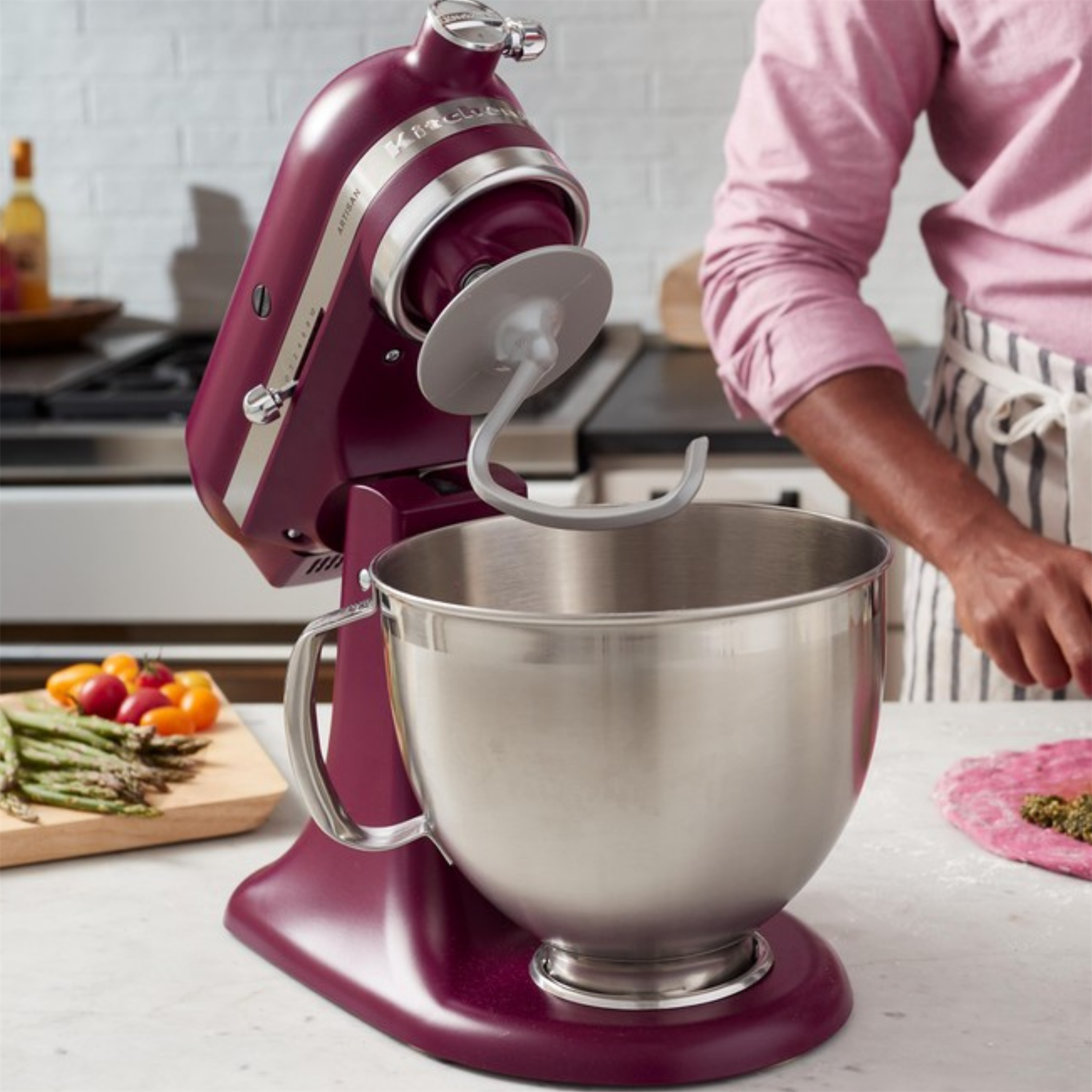Kitchenaid Artisan 4,8 L Stand Mikser 5KSM195 Beetroot