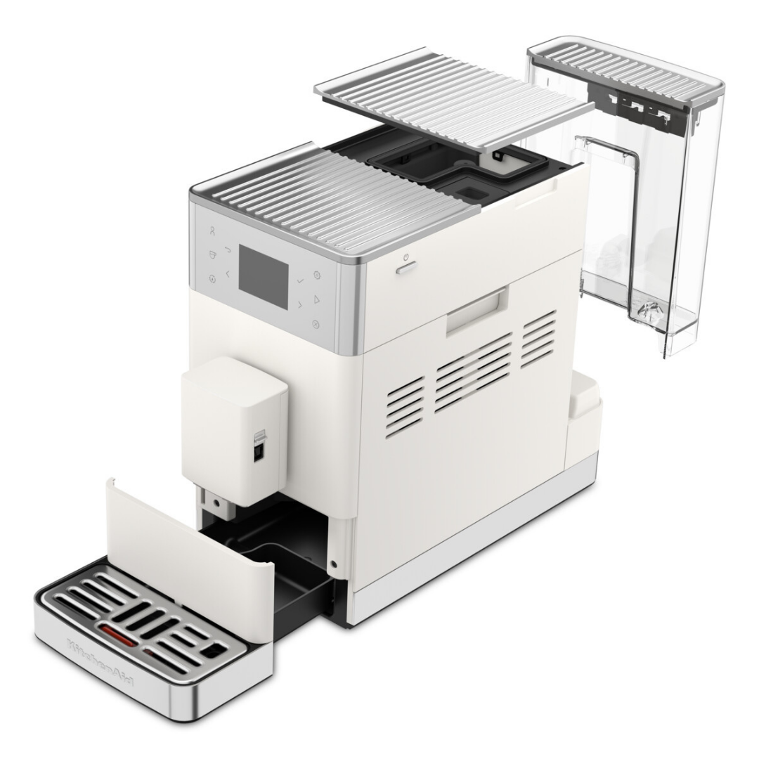 KitchenAid Tam Otomatik Espresso Makinesi KF3 Buzlu Kahve Özellikli - Porcelain WhiteEspresso Makinesi