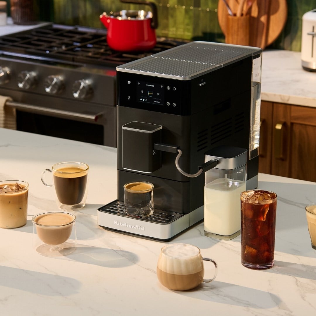 KitchenAid Tam Otomatik Espresso Makinesi KF4 Buzlu Kahve Özellikli - Matte BlackEspresso Makinesi