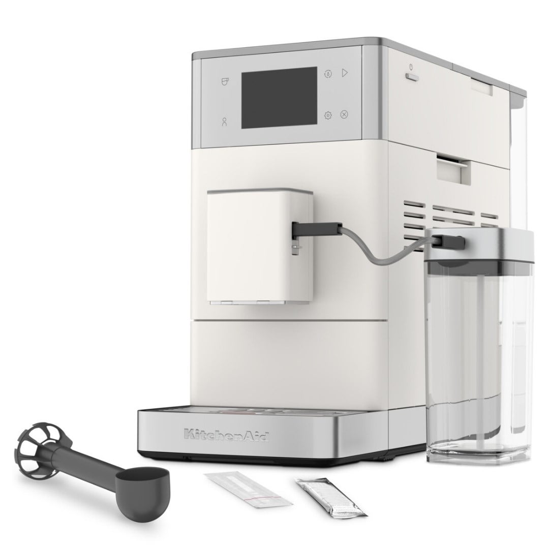 KitchenAid Tam Otomatik Espresso Makinesi KF4 Buzlu Kahve Özellikli - Porcelain WhiteEspresso Makinesi