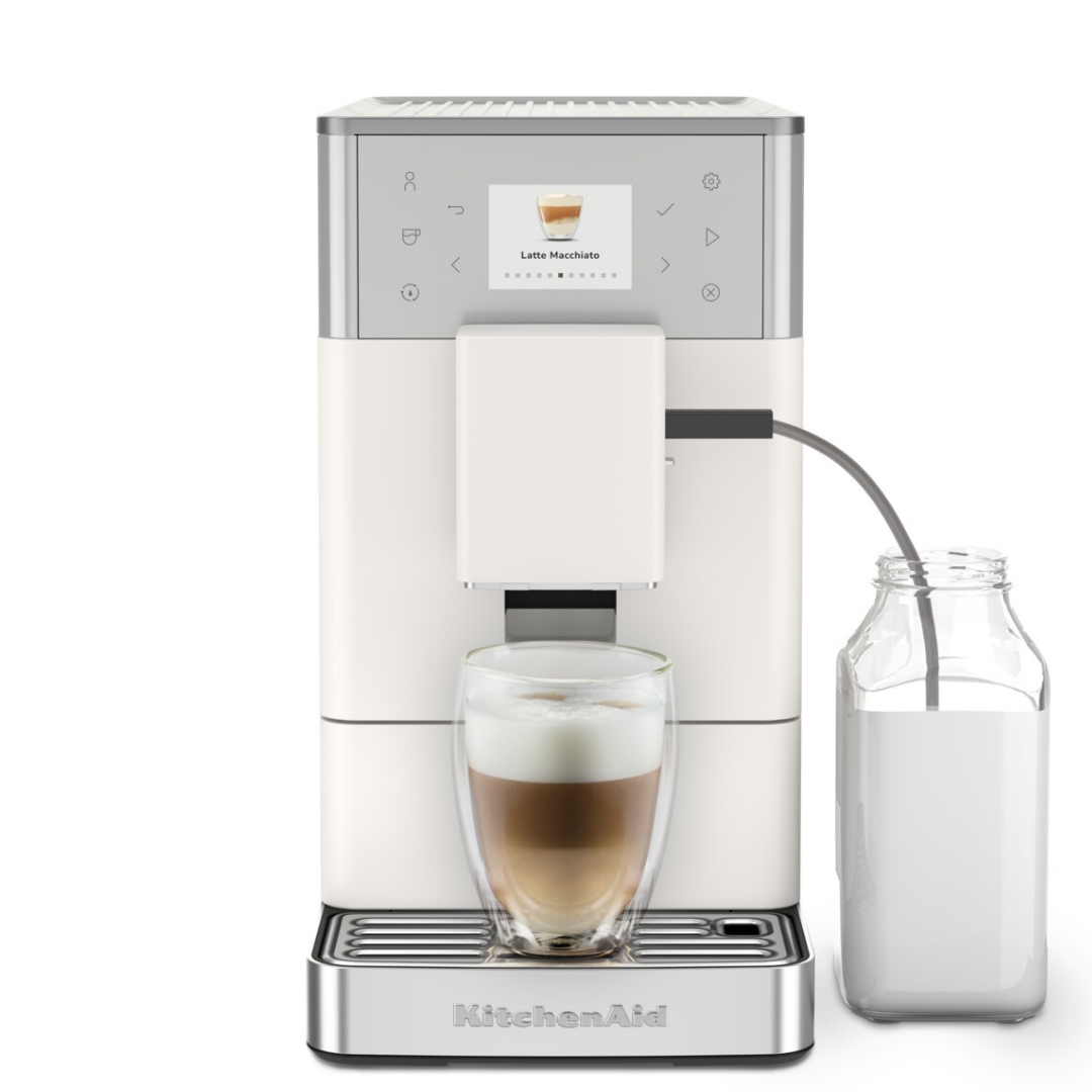 KitchenAid Tam Otomatik Espresso Makinesi KF3 Buzlu Kahve Özellikli - Porcelain WhiteEspresso Makinesi