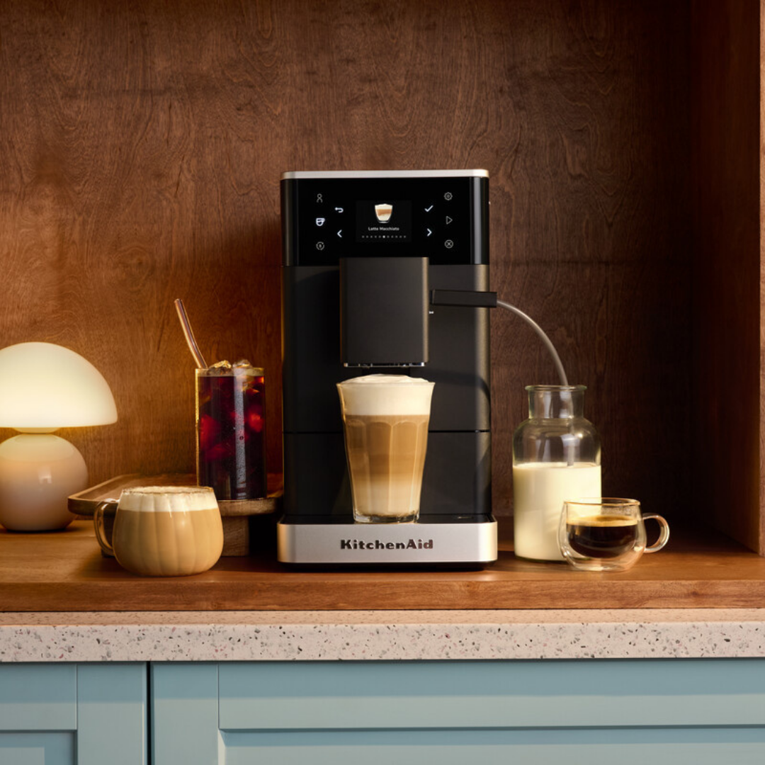 KitchenAid Tam Otomatik Espresso Makinesi KF3 Buzlu Kahve Özellikli - Matte BlackEspresso Makinesi
