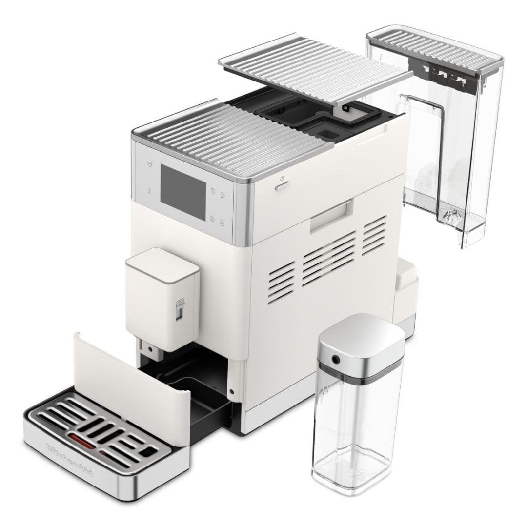 KitchenAid Tam Otomatik Espresso Makinesi KF4 Buzlu Kahve Özellikli - Porcelain WhiteEspresso Makinesi