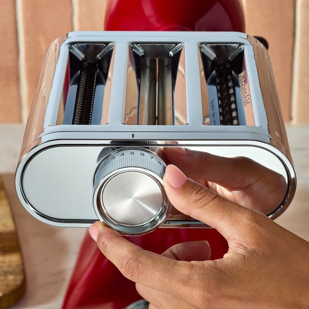 KitchenAid 3in1 Makarna Açma ve Kesme Aparatı Chromed Steel - 5KSM3MPAStand Mikser Aparatları