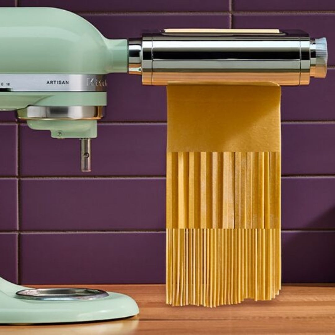KitchenAid 3in1 Makarna Açma ve Kesme Aparatı Chromed Steel - 5KSM3MPAStand Mikser Aparatları
