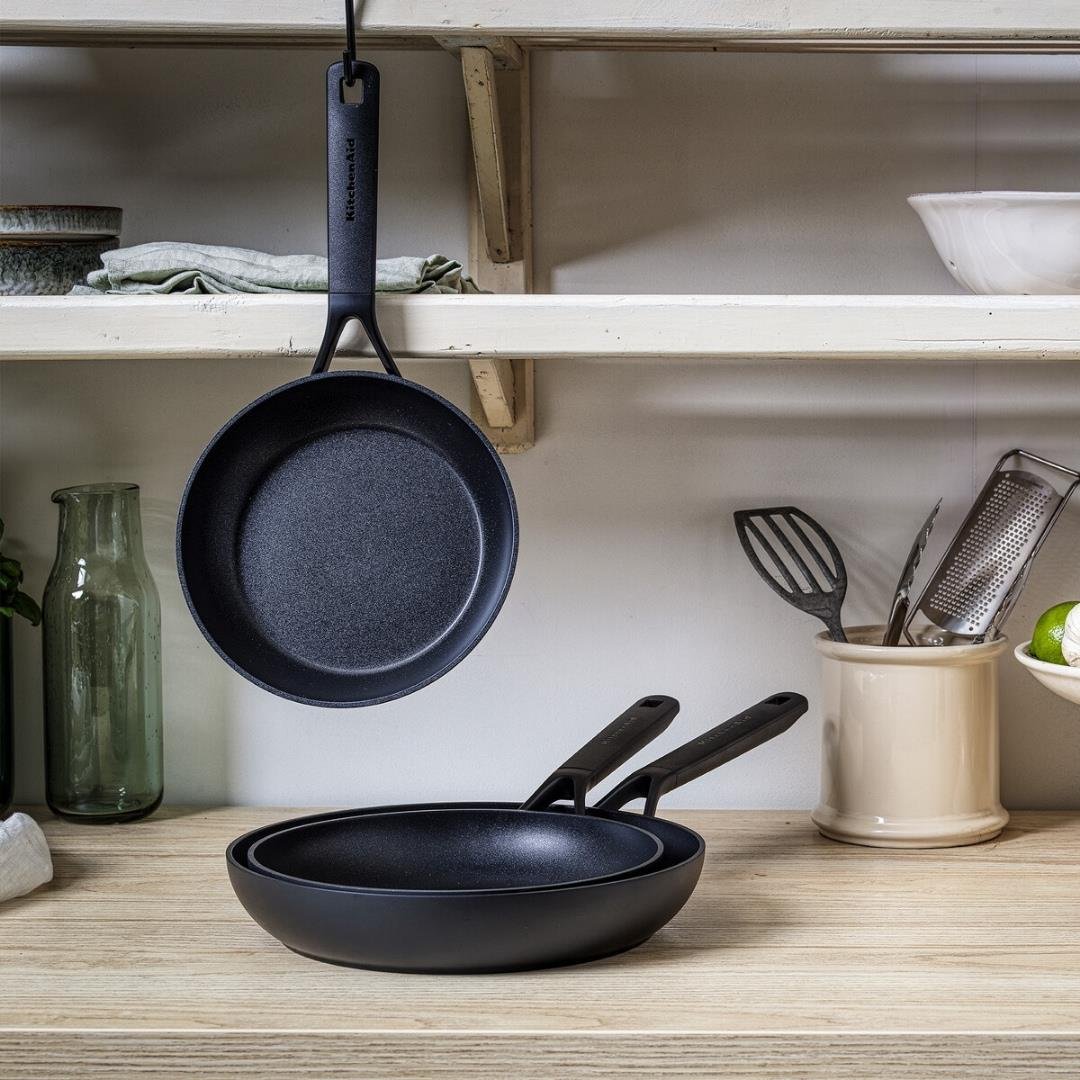 KitchenAid Classic Alu Seramik Kaplama Kızartma Tavası Seti 24 cm + 28 cmTavalar