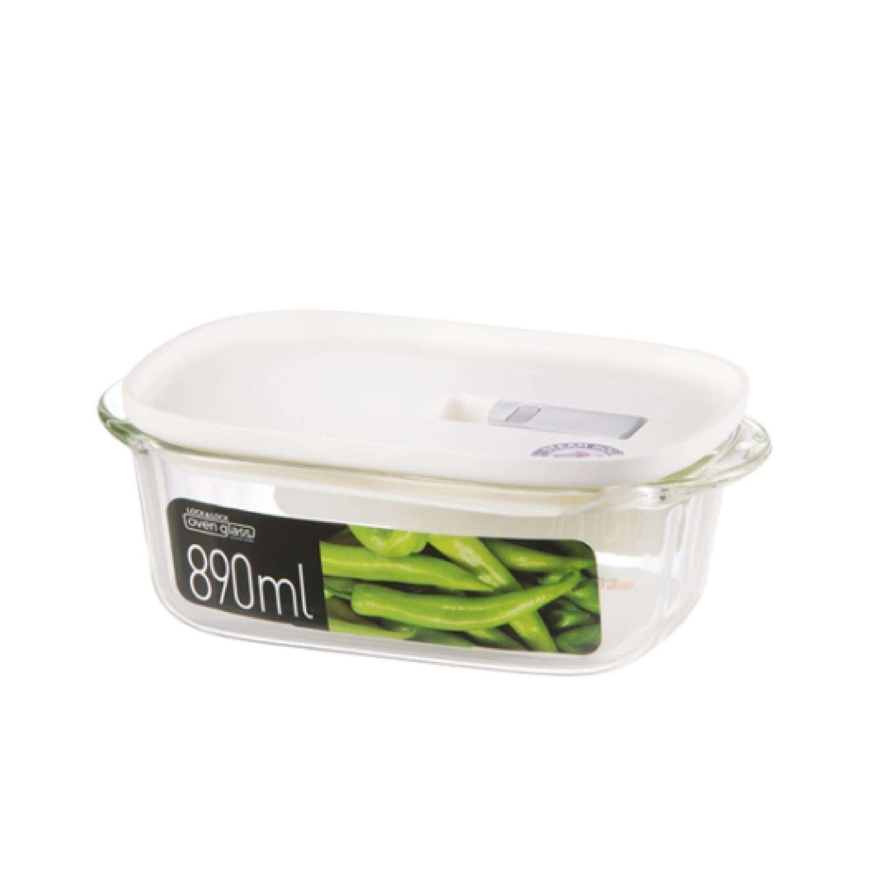 LocknLock Modern Fırın & Saklama Kabı Dörtgen 890 ml Siyah