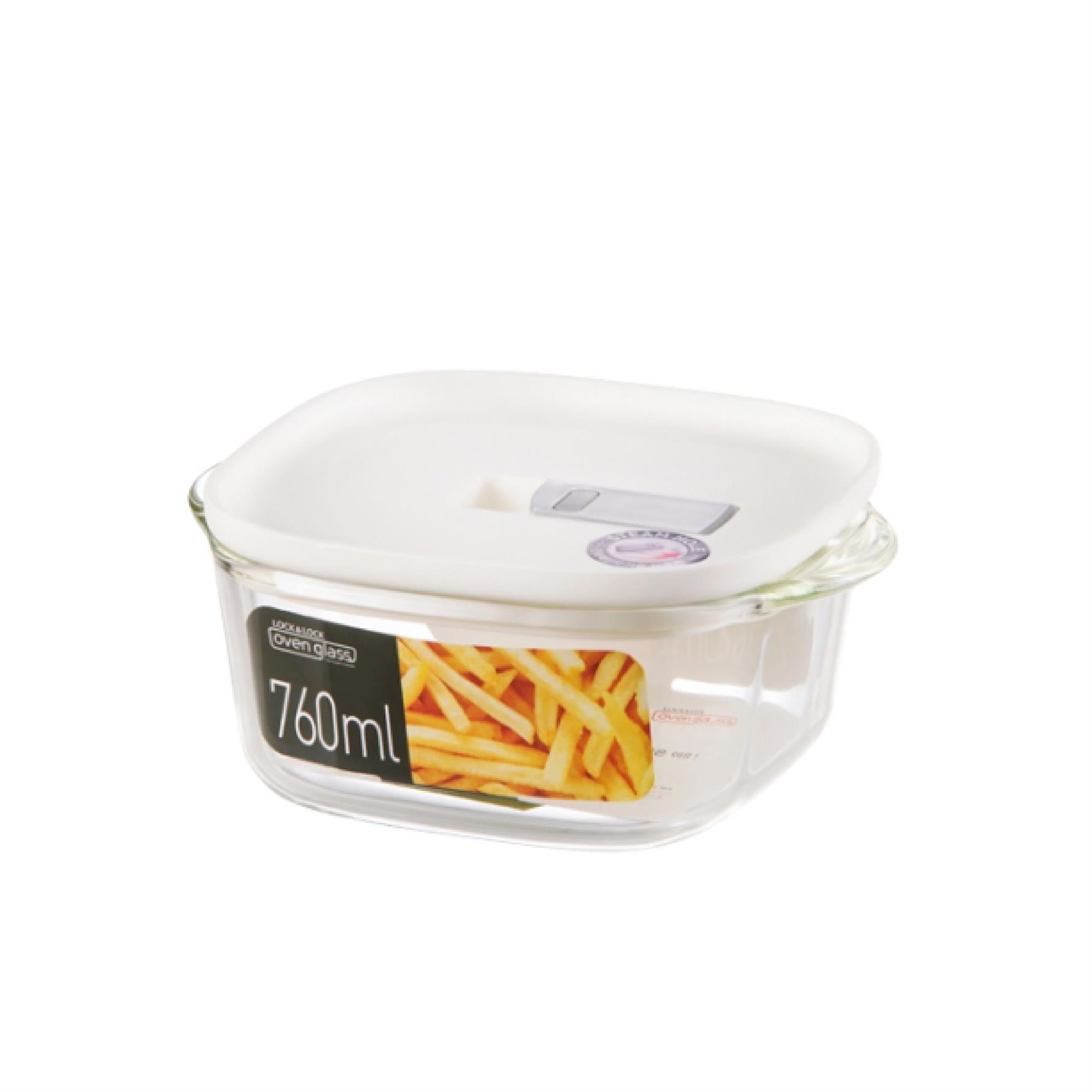 LocknLock Modern Fırın & Saklama Kabı Kare 760 ml Siyah