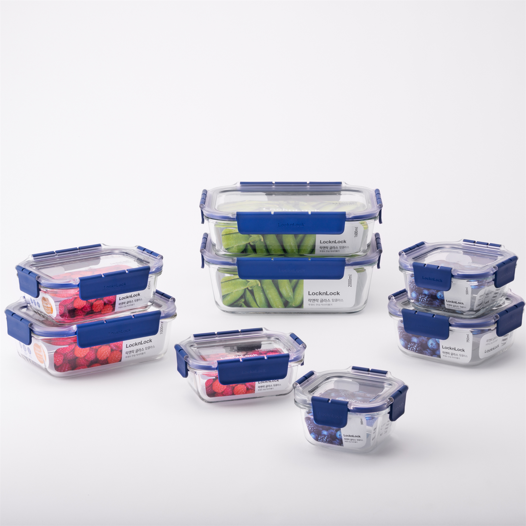 LocknLock Top Class Fırın & Saklama Kabı Dörtgen Kilitli 1.0 lt Mavi