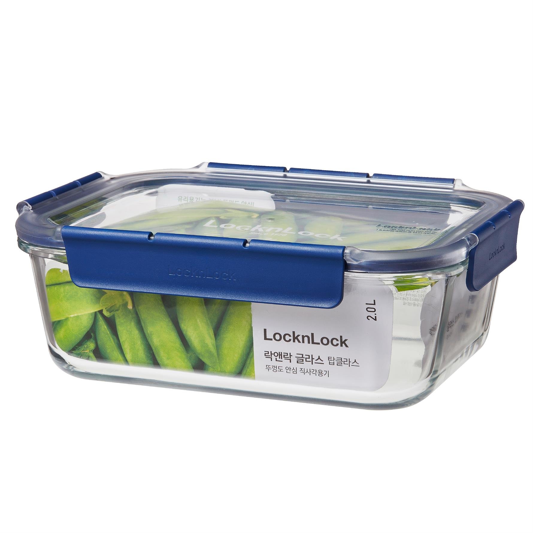 LocknLock Top Class Fırın & Saklama Kabı Dörtgen Kilitli 2.0 lt Mavi