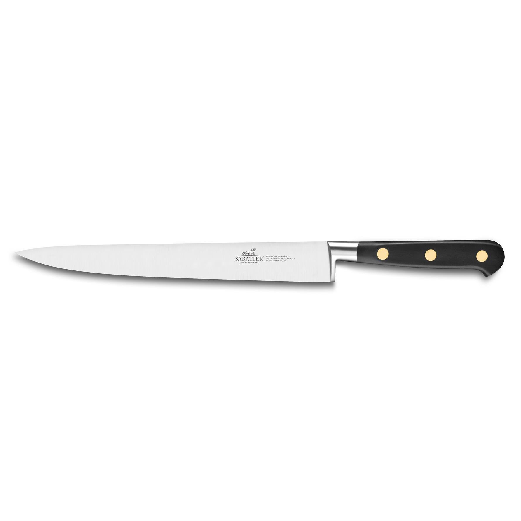 Sabatier Ideal Rivets Laiton Dilimleme Bıçağı 25 cm - Dövme Çelik