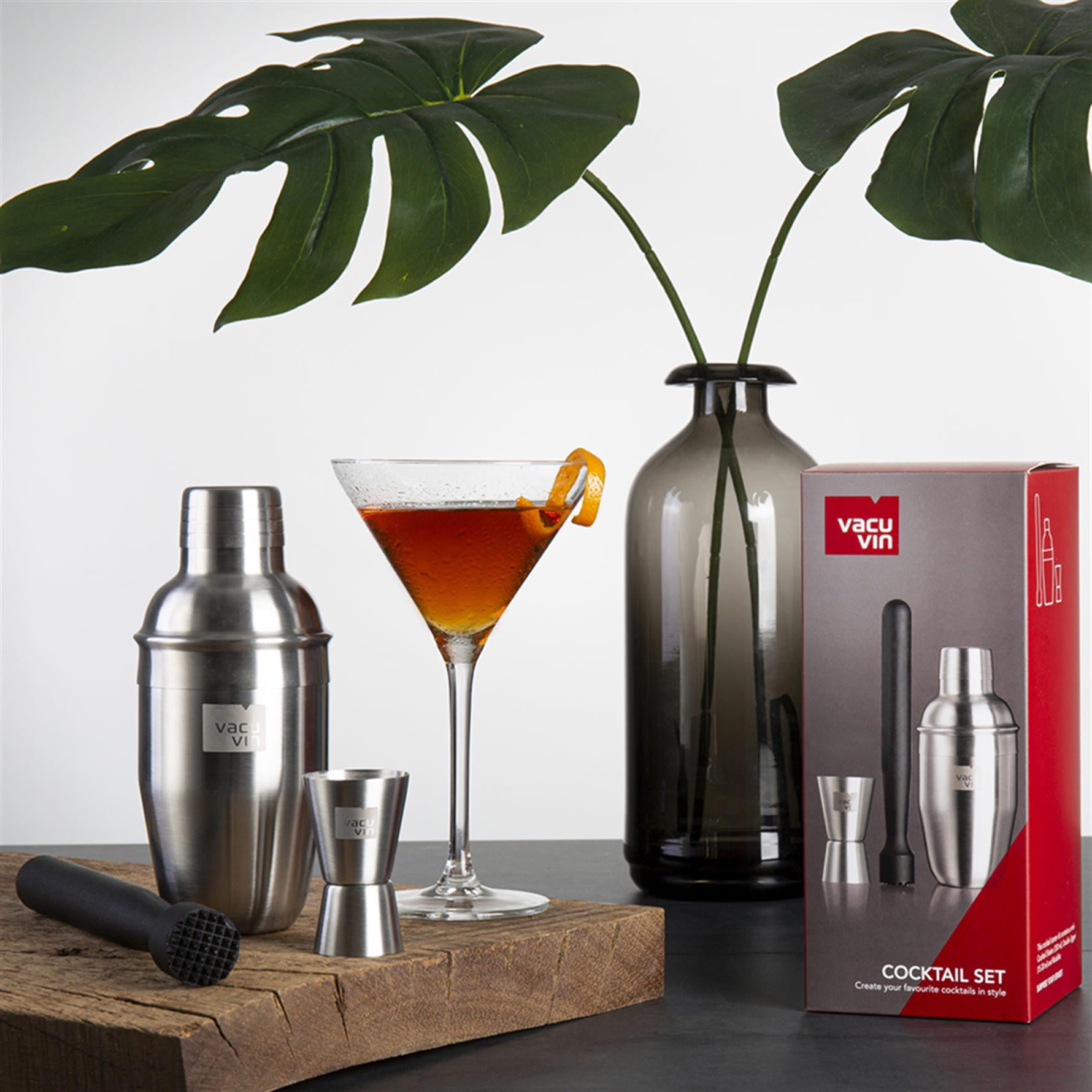 Vacu Vin Basic Kokteyl Set 3 Parça - Kutulu