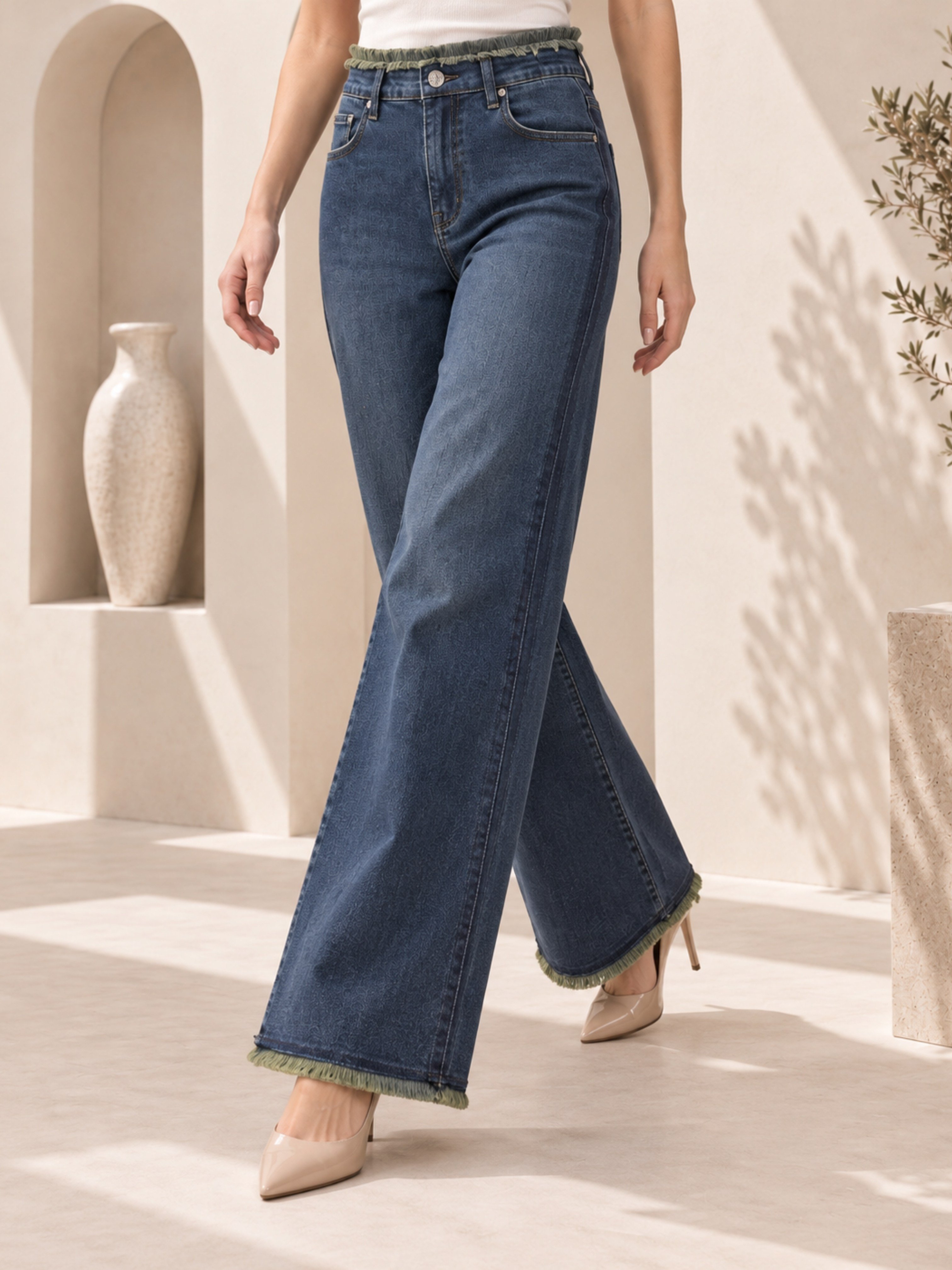 TEST Bel Paça Püskül Pantolon