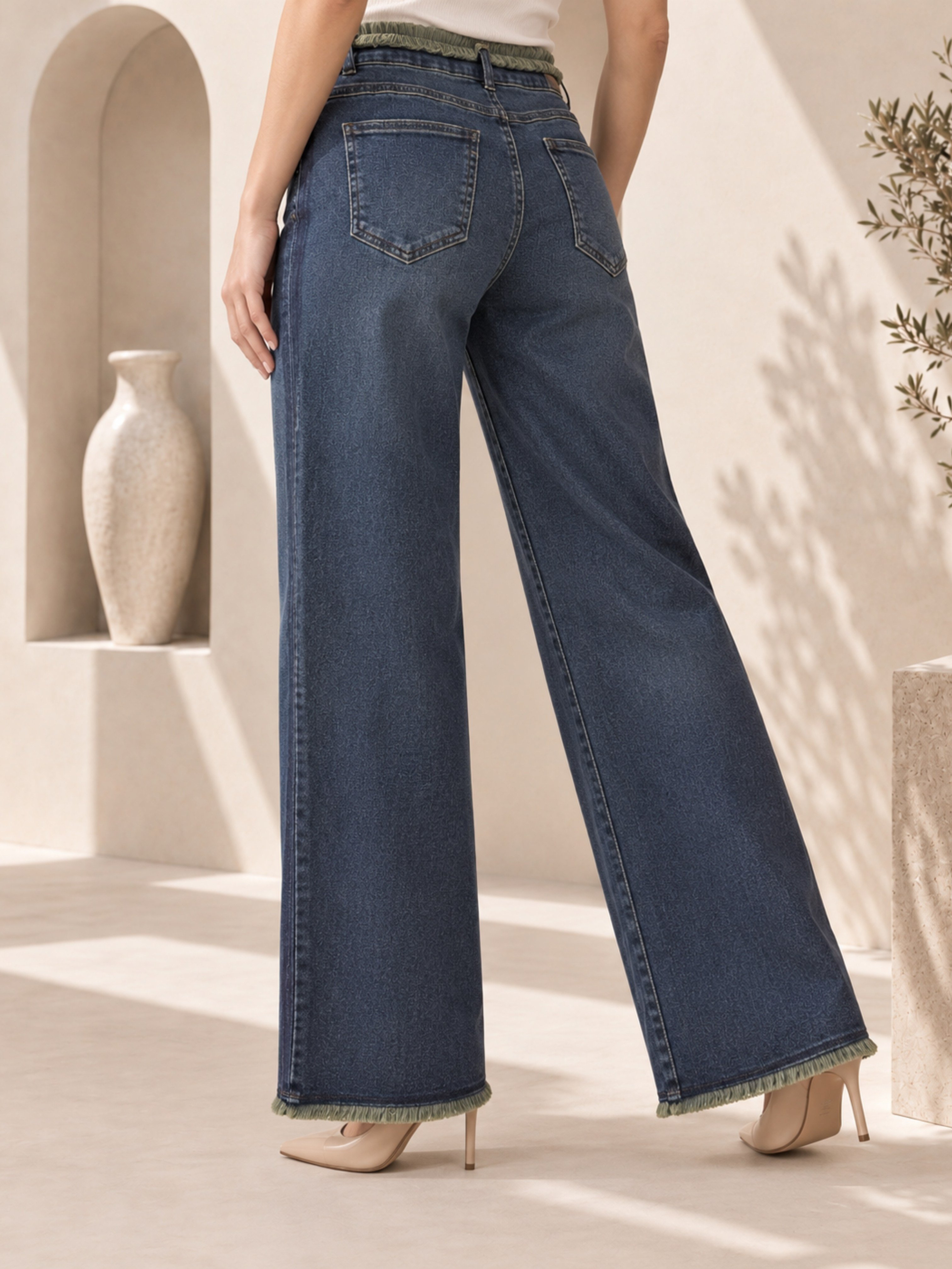 TEST Bel Paça Püskül Pantolon