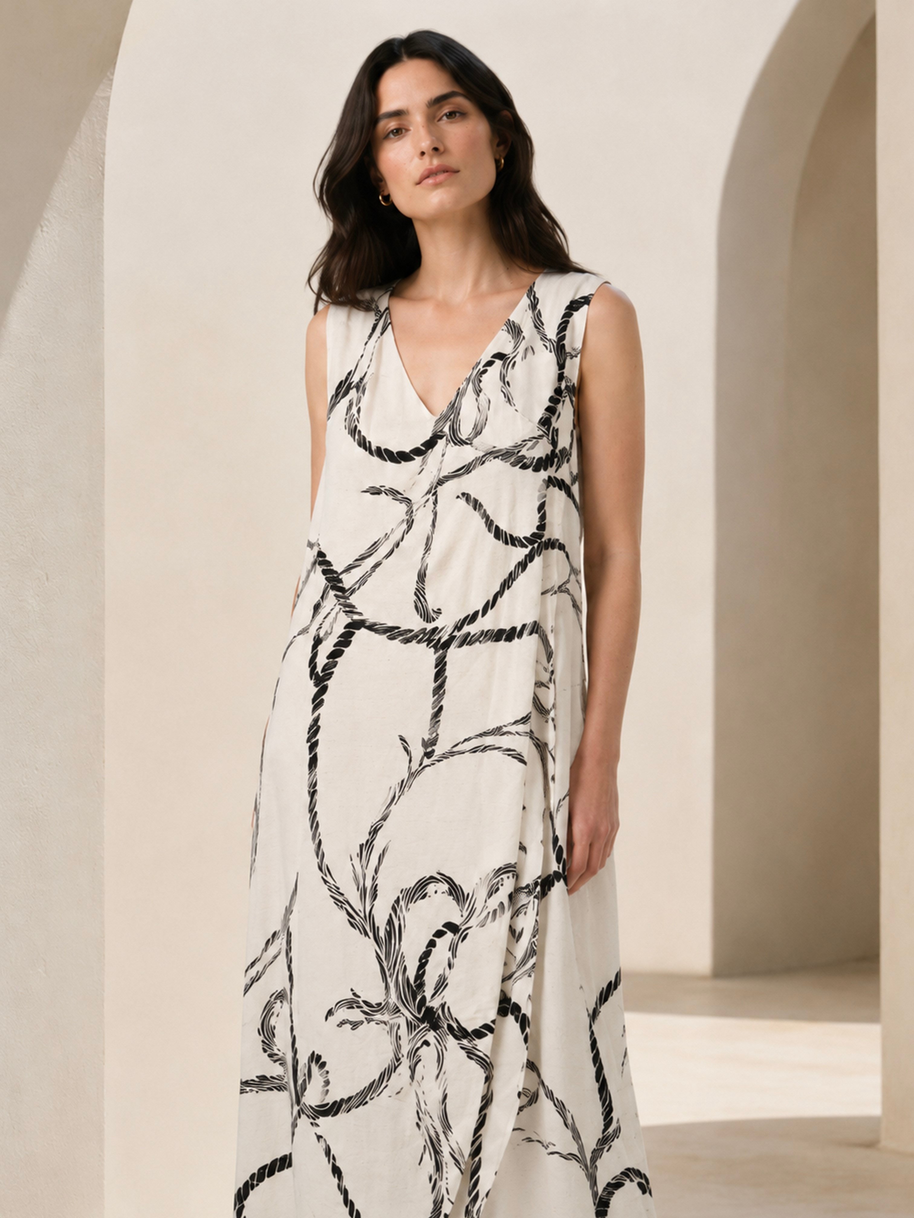 ELBİSE Desenli Elbise