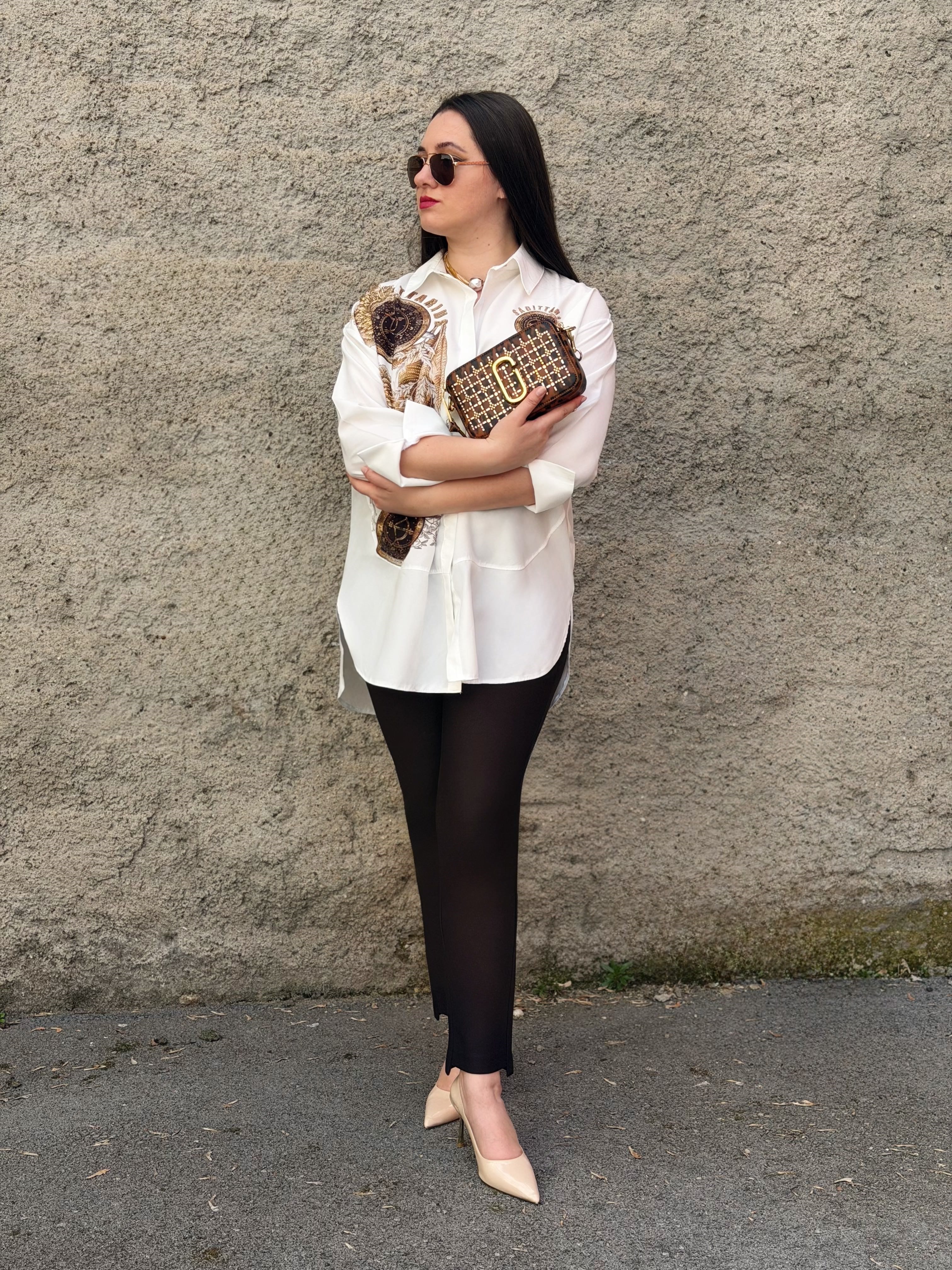 GÖMLEK Gold Taşlı Gömlek