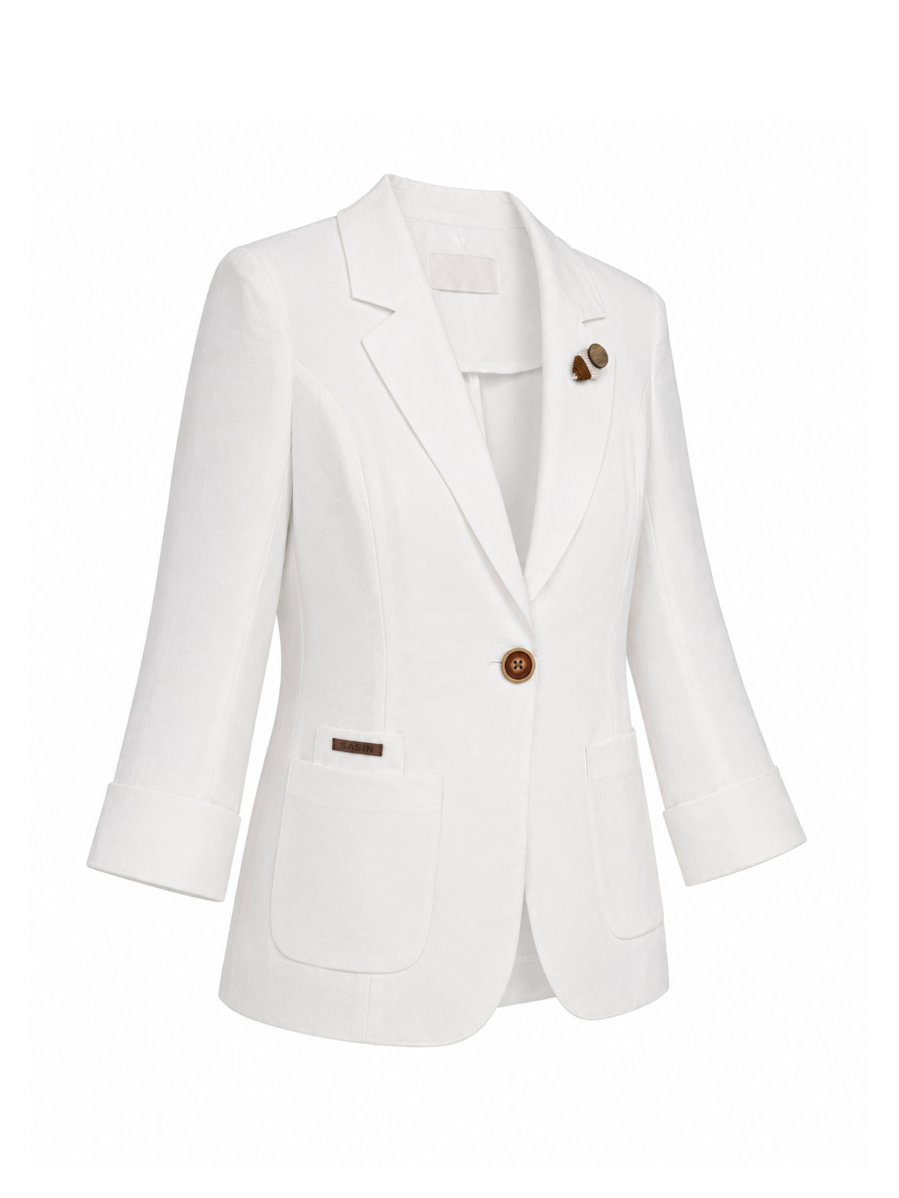 CEKET Keten Blazer Ceket