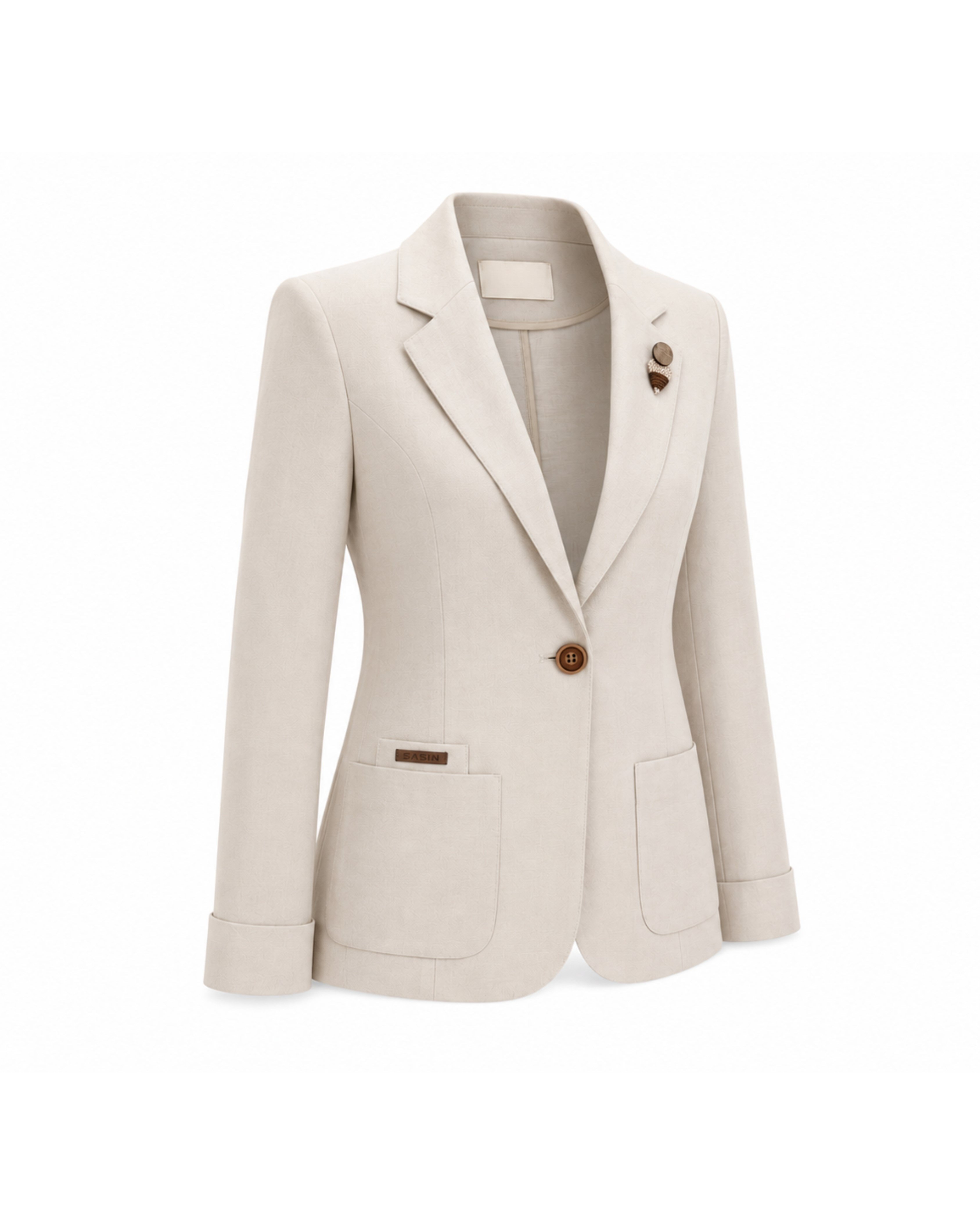 CEKET Keten Blazer Ceket