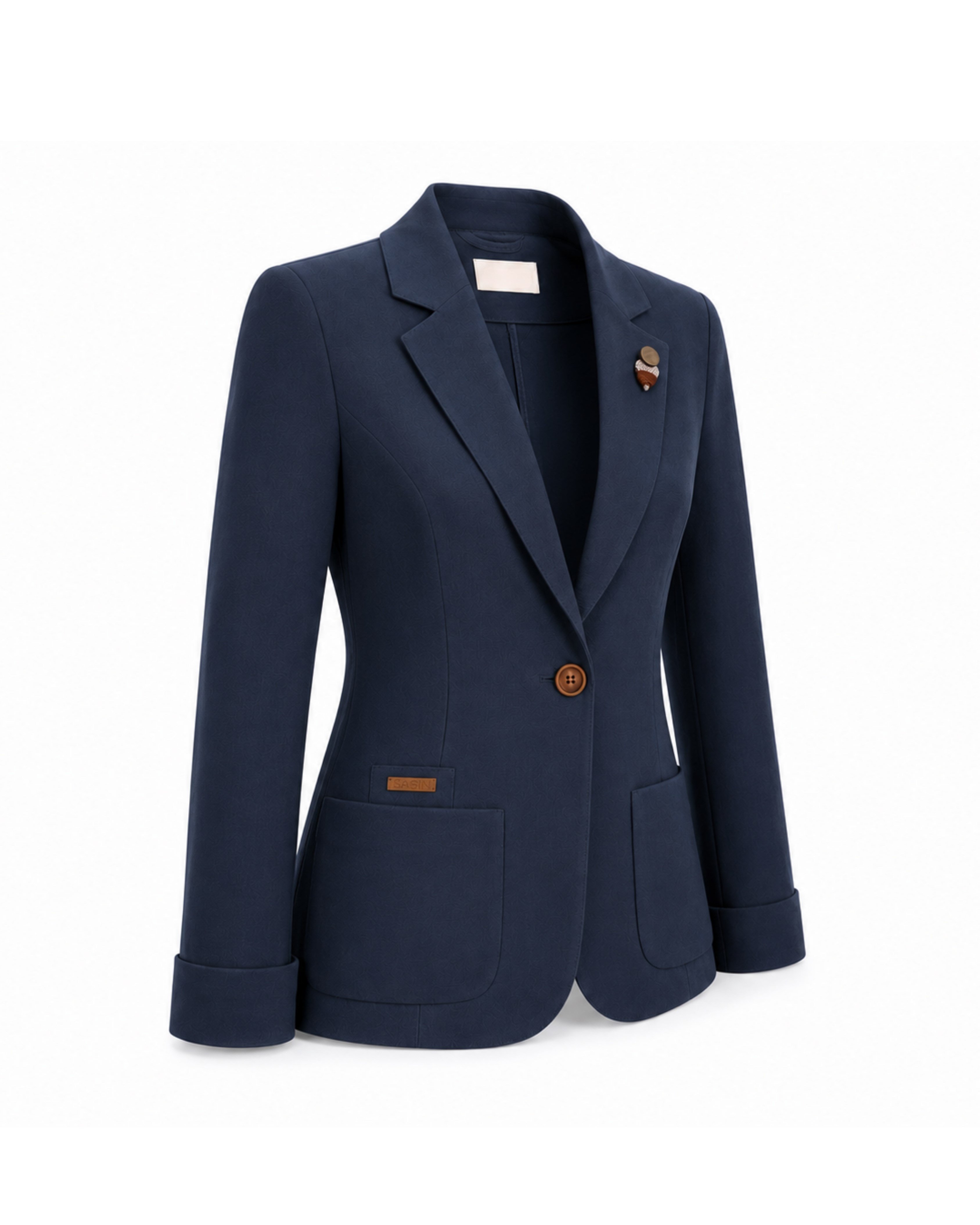 CEKET Keten Blazer Ceket