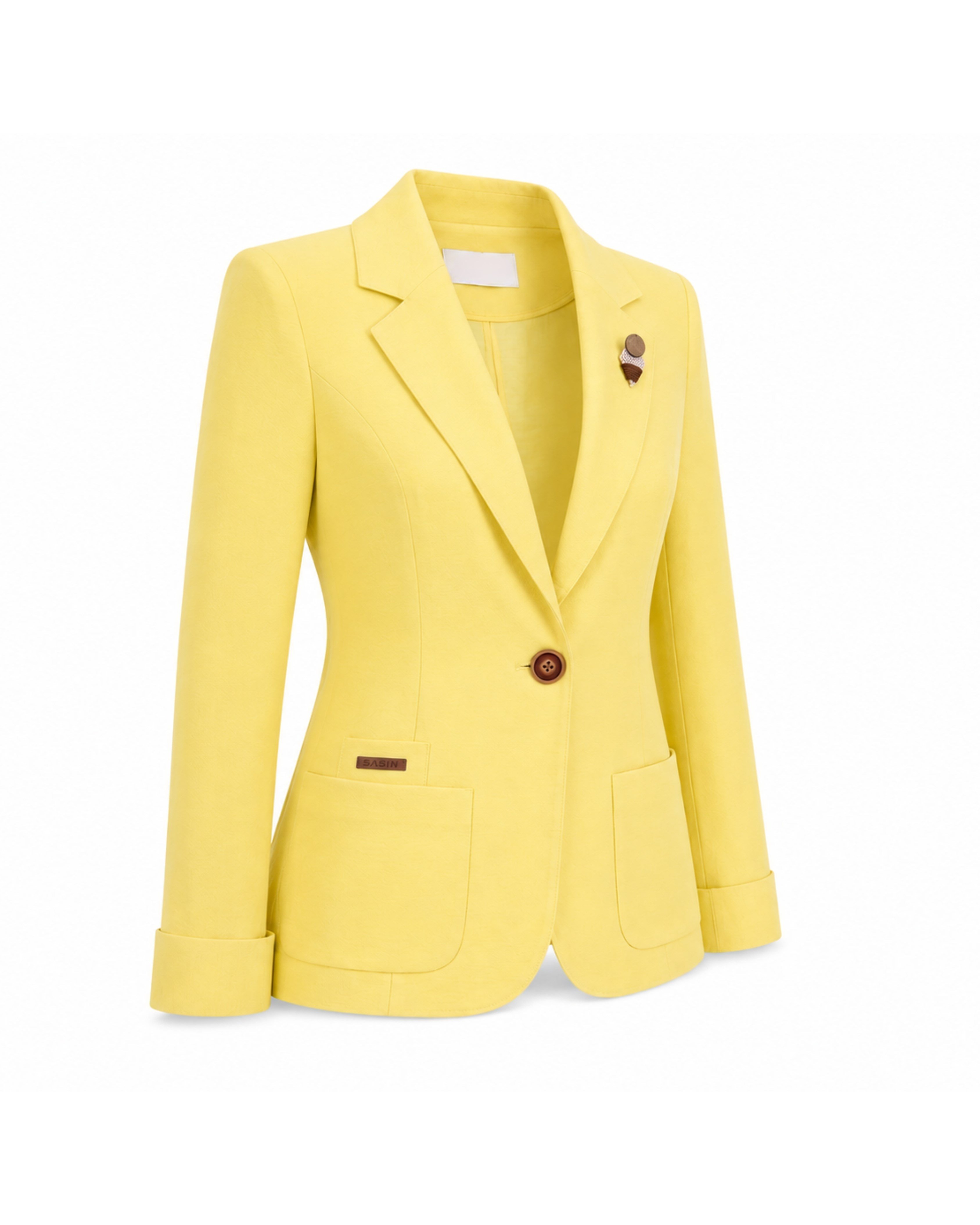 CEKET Keten Blazer Ceket