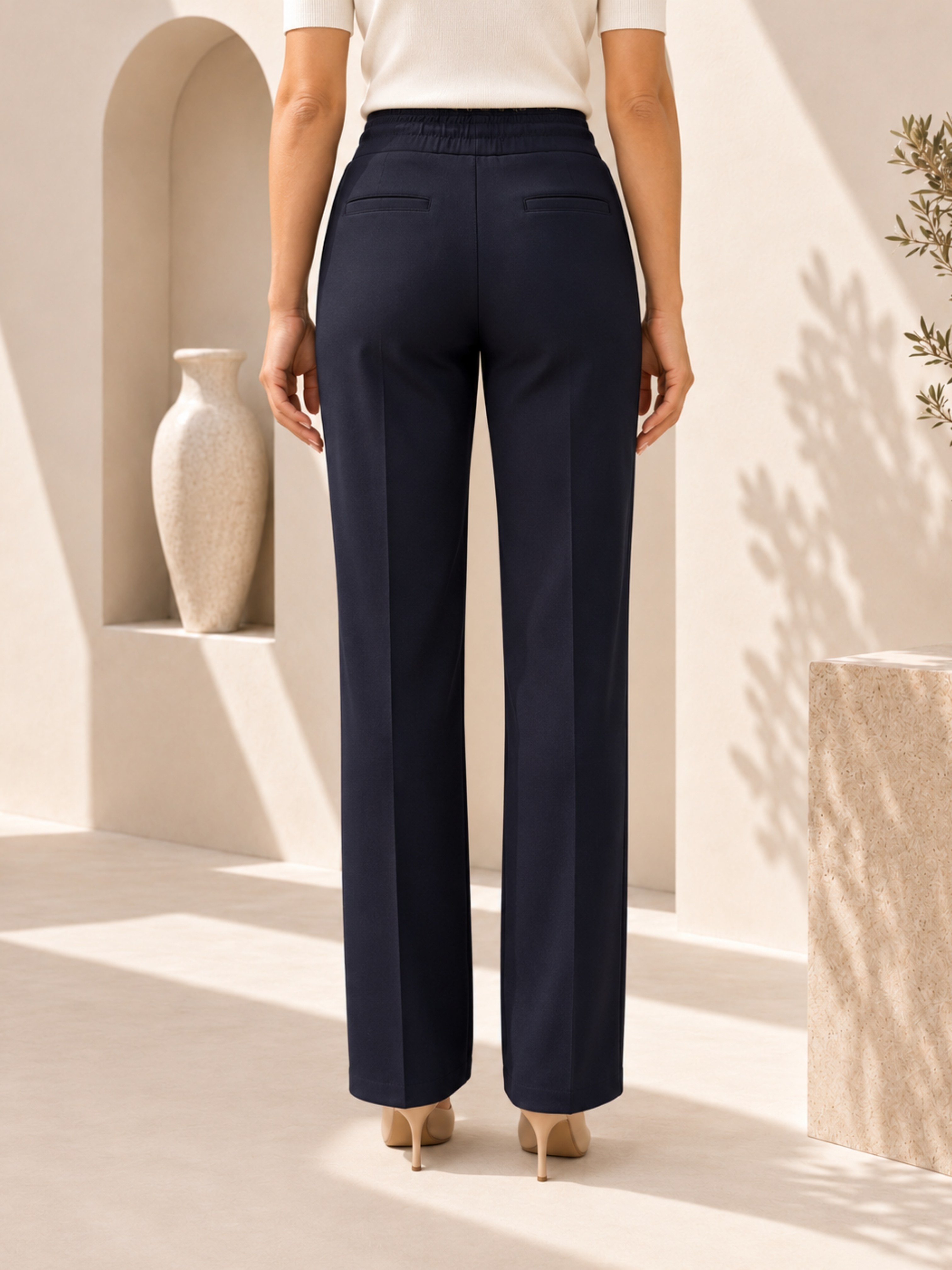 TEST Lastik Bel Fileli Pantolon