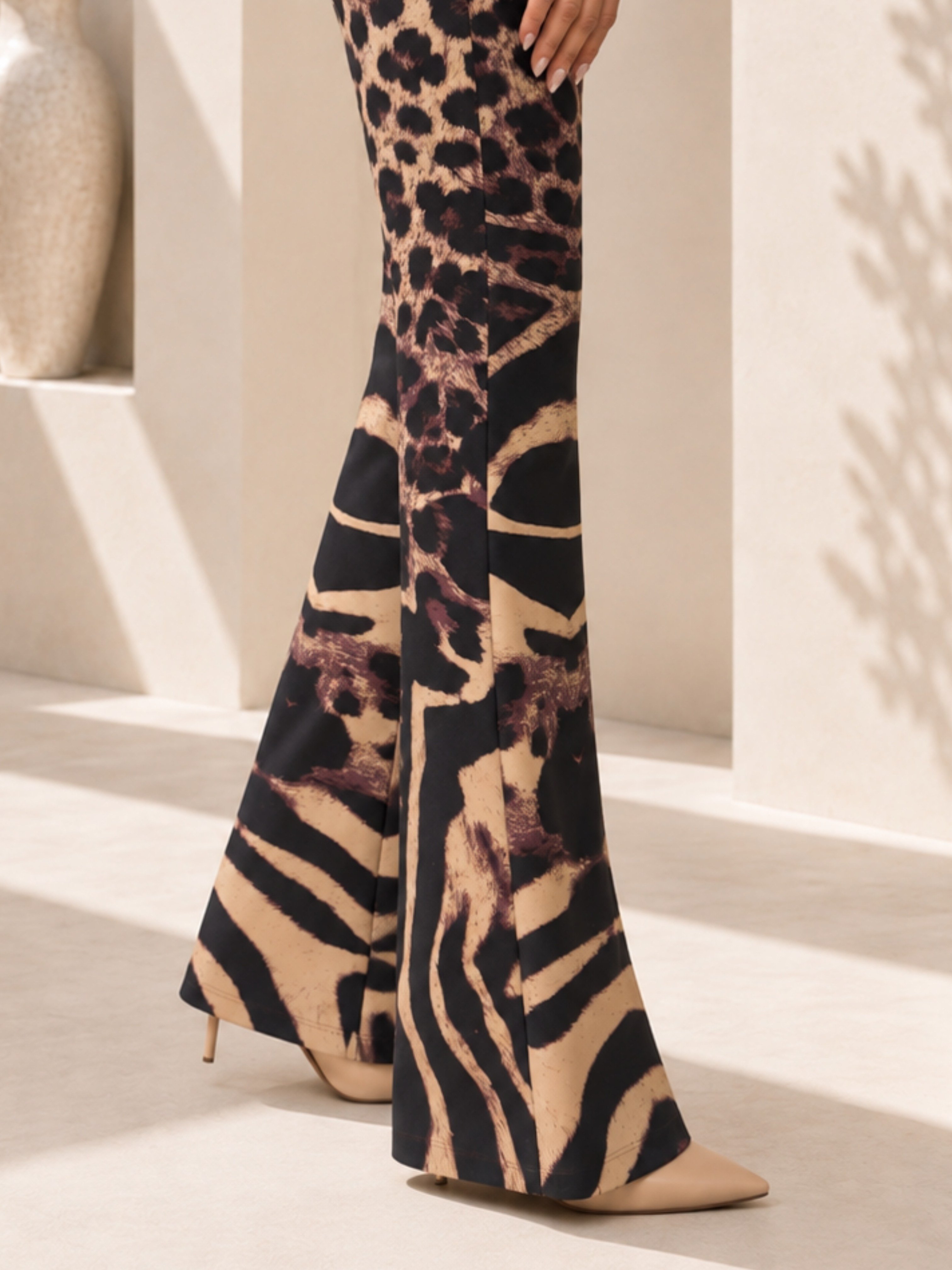 Küçük BedenAlt GiyimPantolon Leopar Pantolon