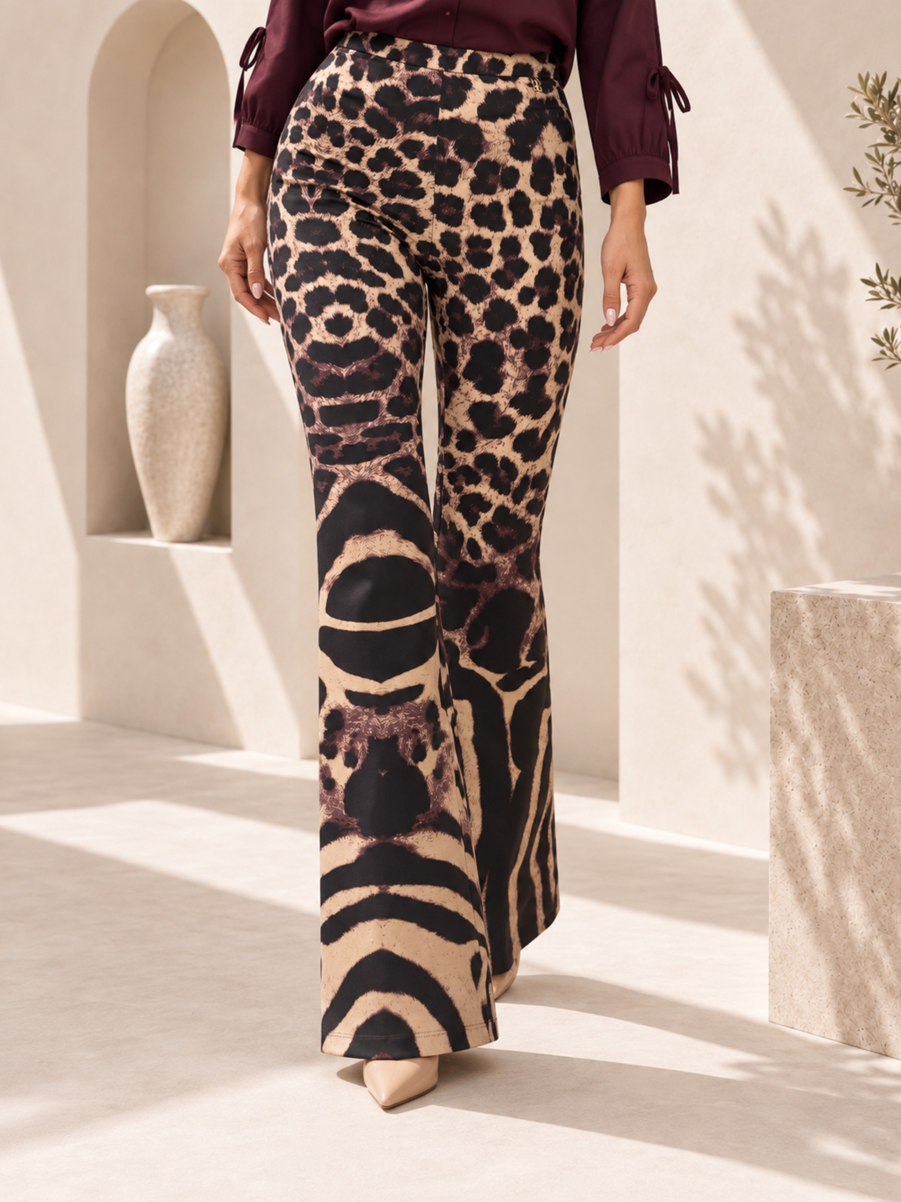 Küçük BedenAlt GiyimPantolon Leopar Pantolon